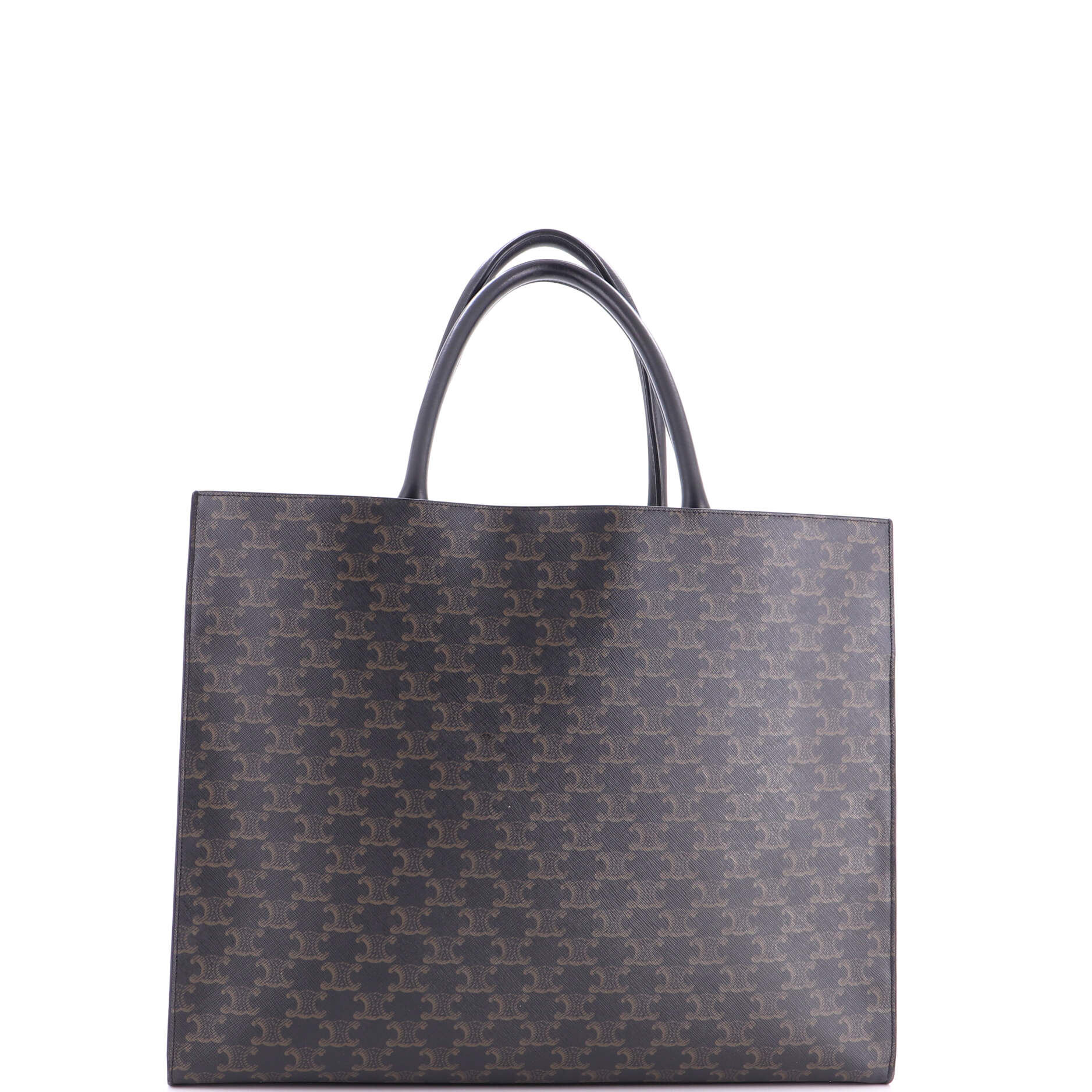 Horizontal Logo Cabas Tote Triomphe Coated Canvas - Image 3