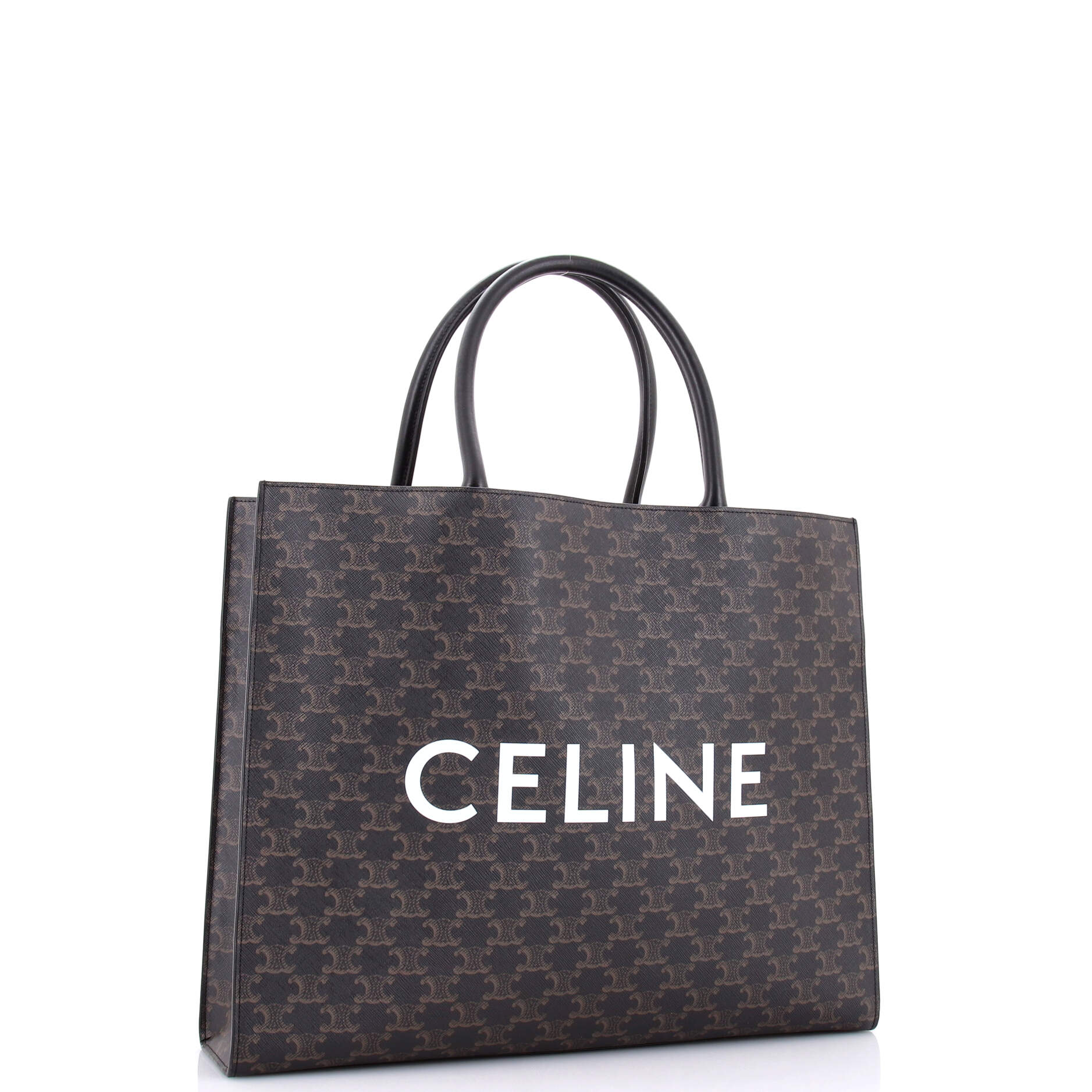 Horizontal Logo Cabas Tote Triomphe Coated Canvas - Image 2