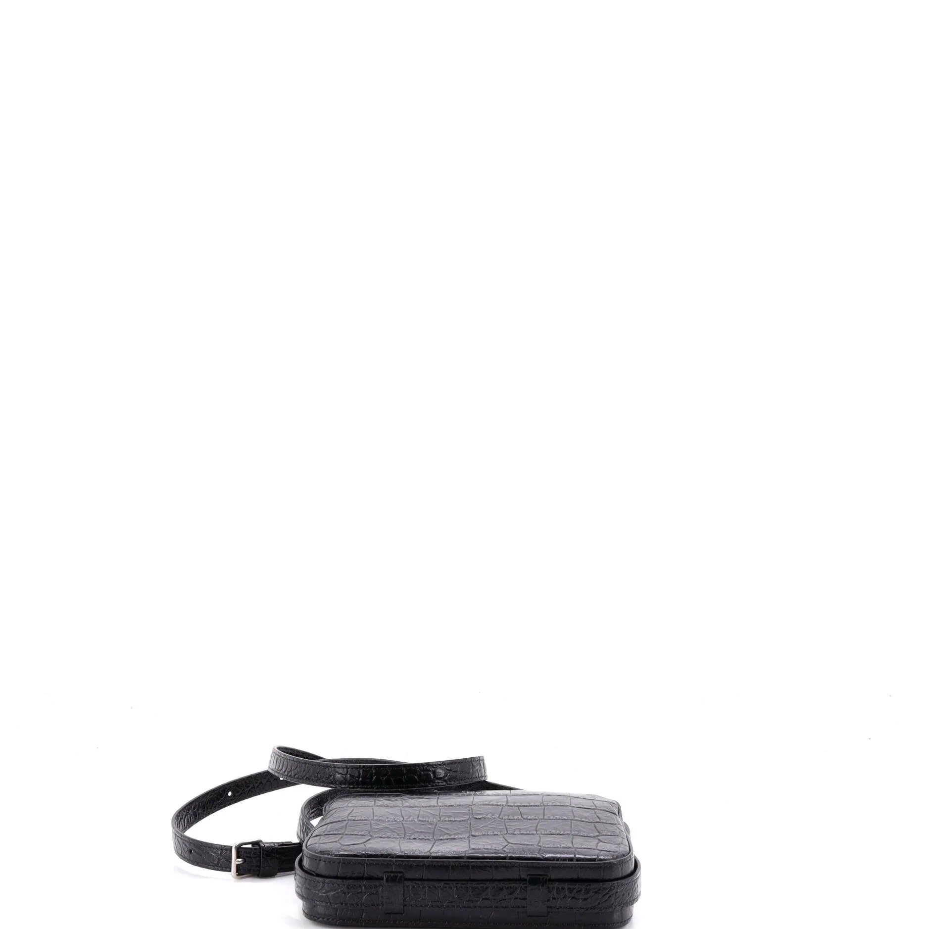 Horizontal Phone Pouch Crocodile Embossed Leather Mini - Image 4