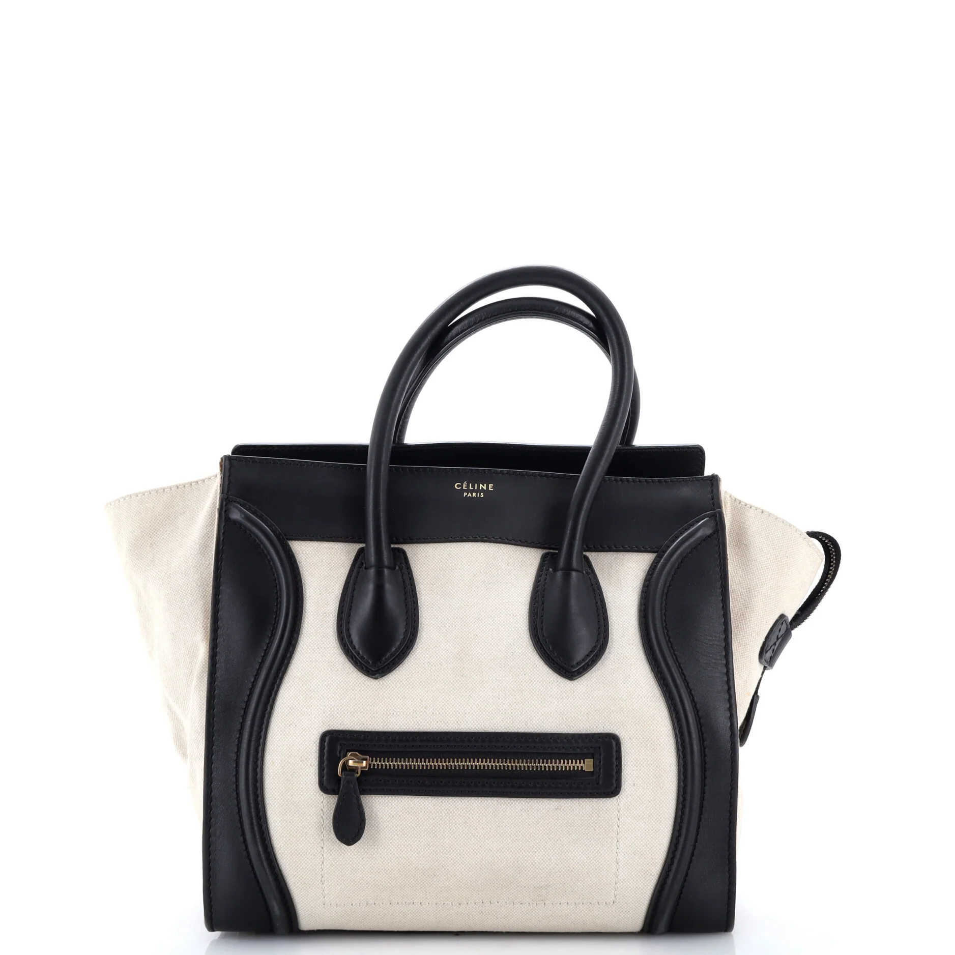 Luggage Bag Canvas and Leather Micro