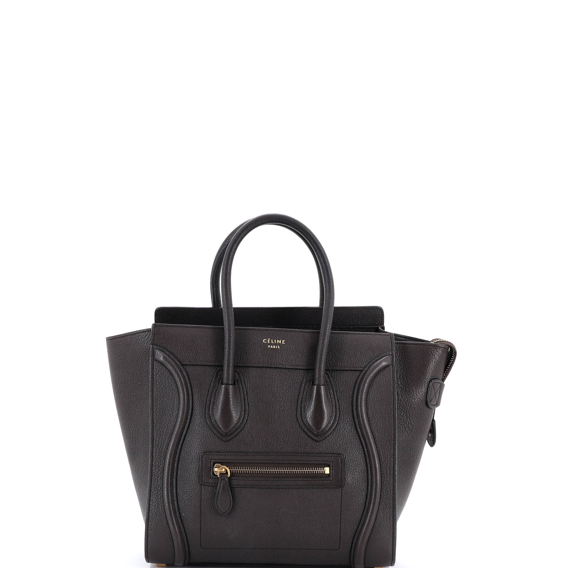 Luggage Bag Grainy Leather Micro