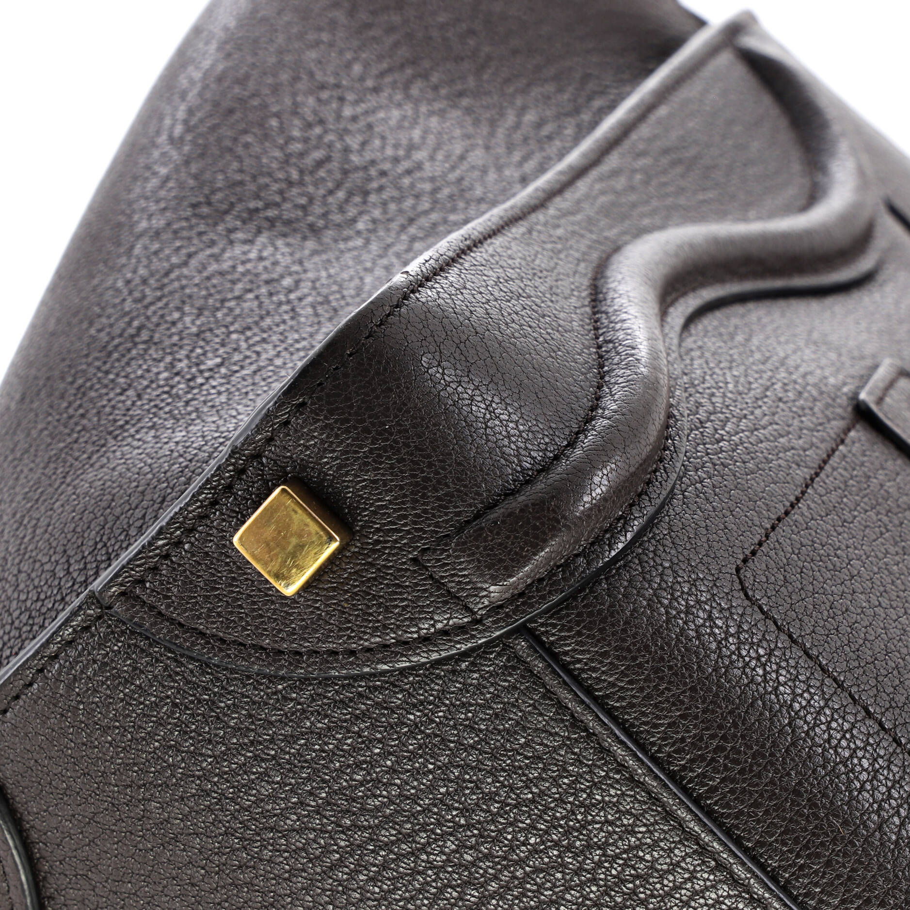Luggage Bag Grainy Leather Micro - Image 6