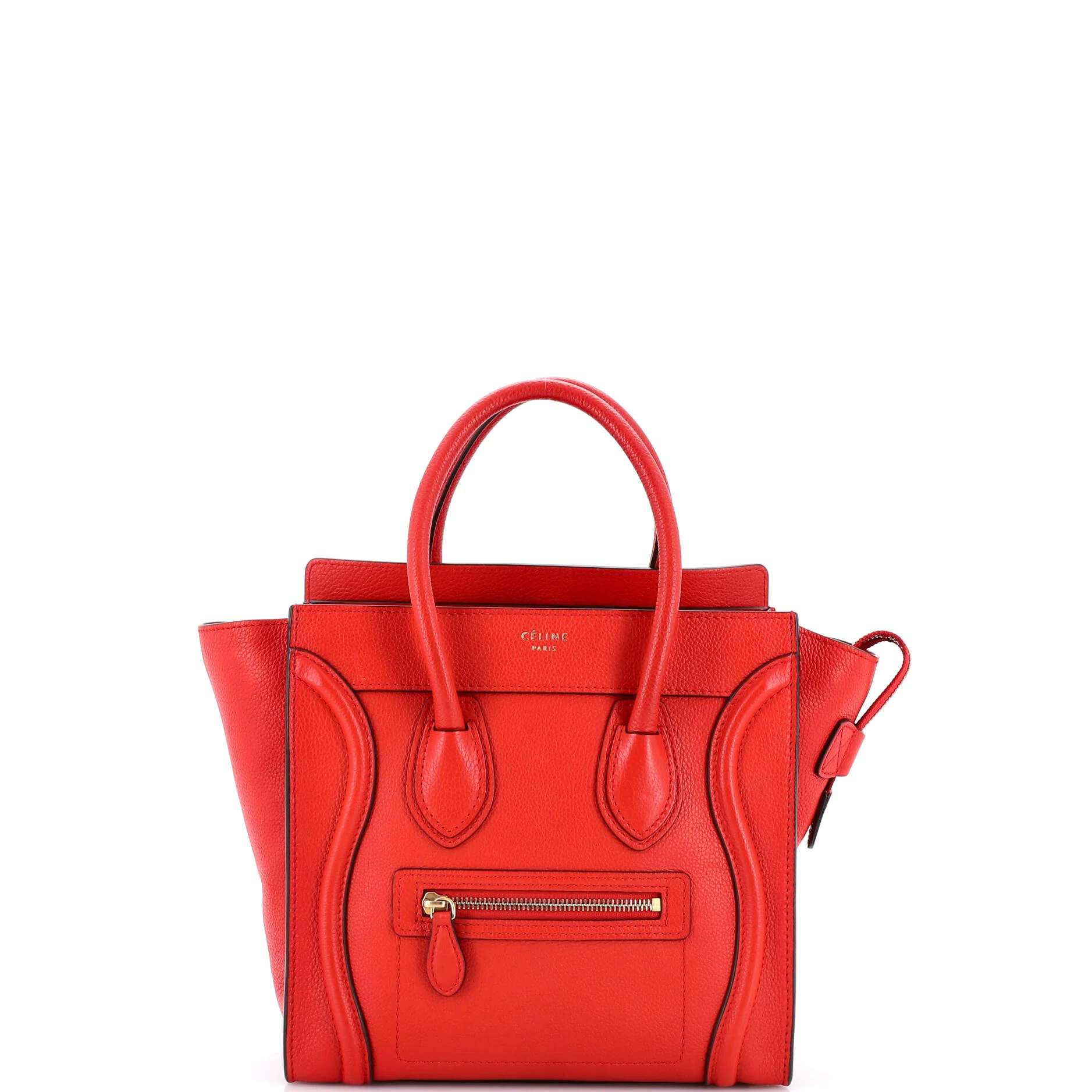 Luggage Bag Grainy Leather Micro