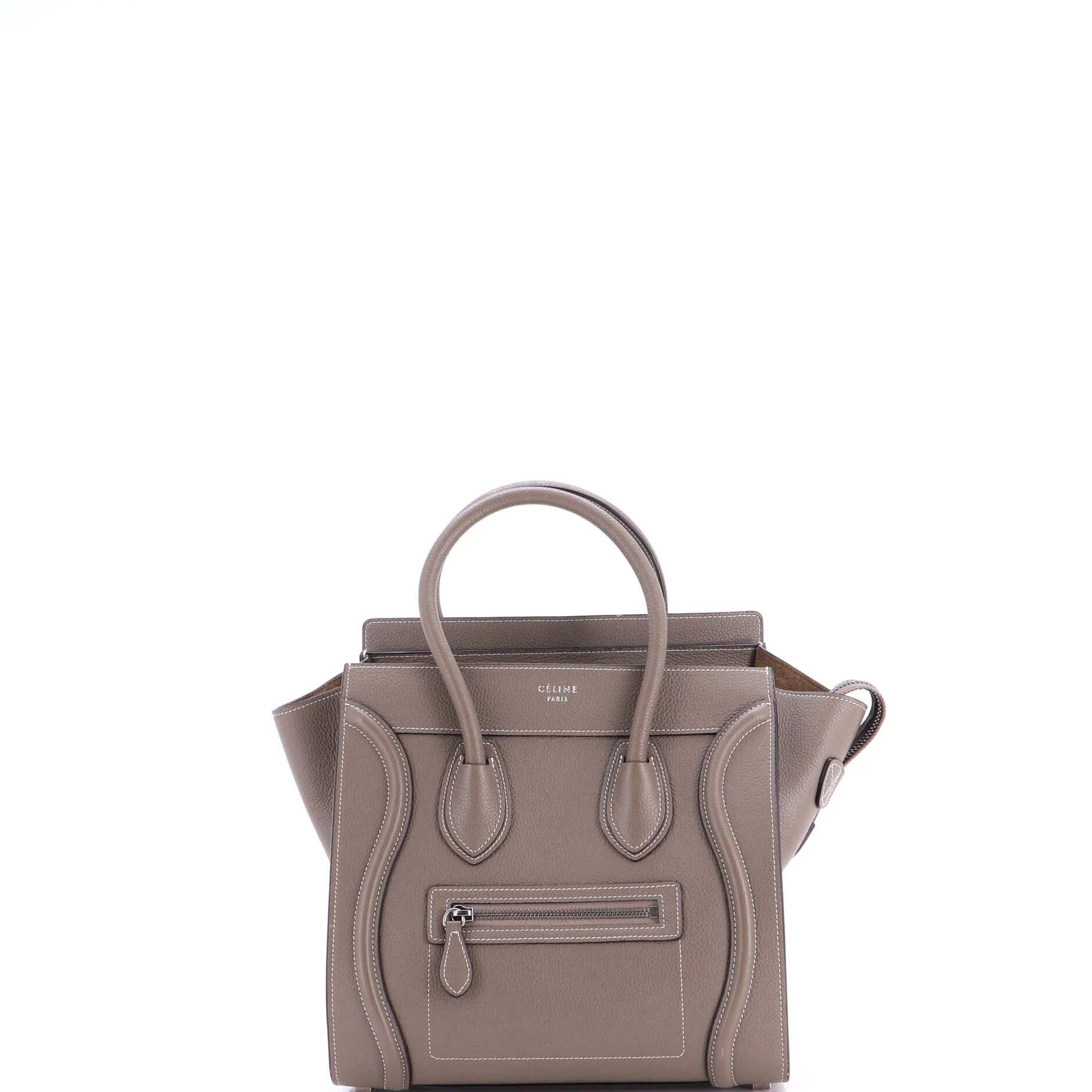 Luggage Bag Grainy Leather Micro