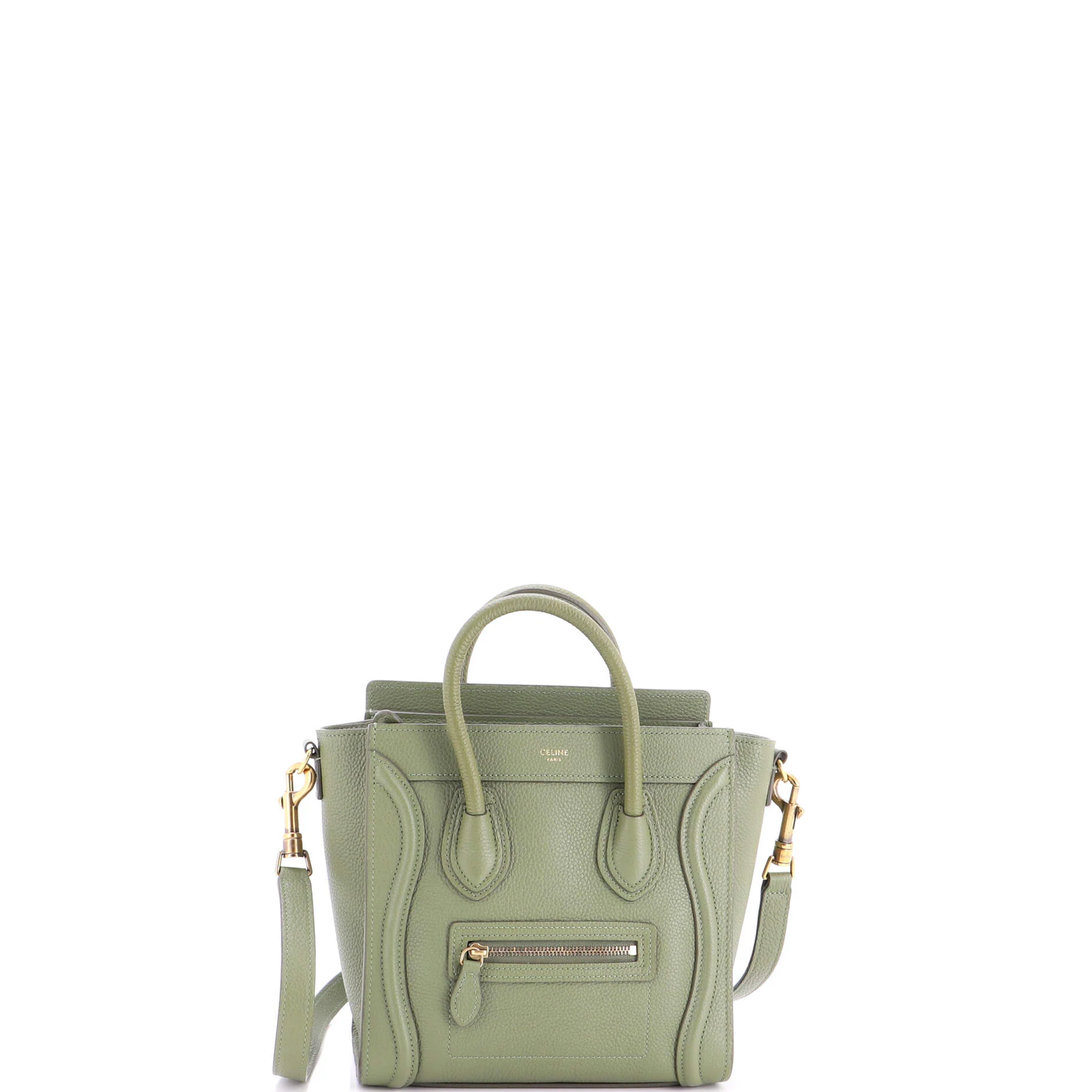 Luggage Bag Grainy Leather Nano