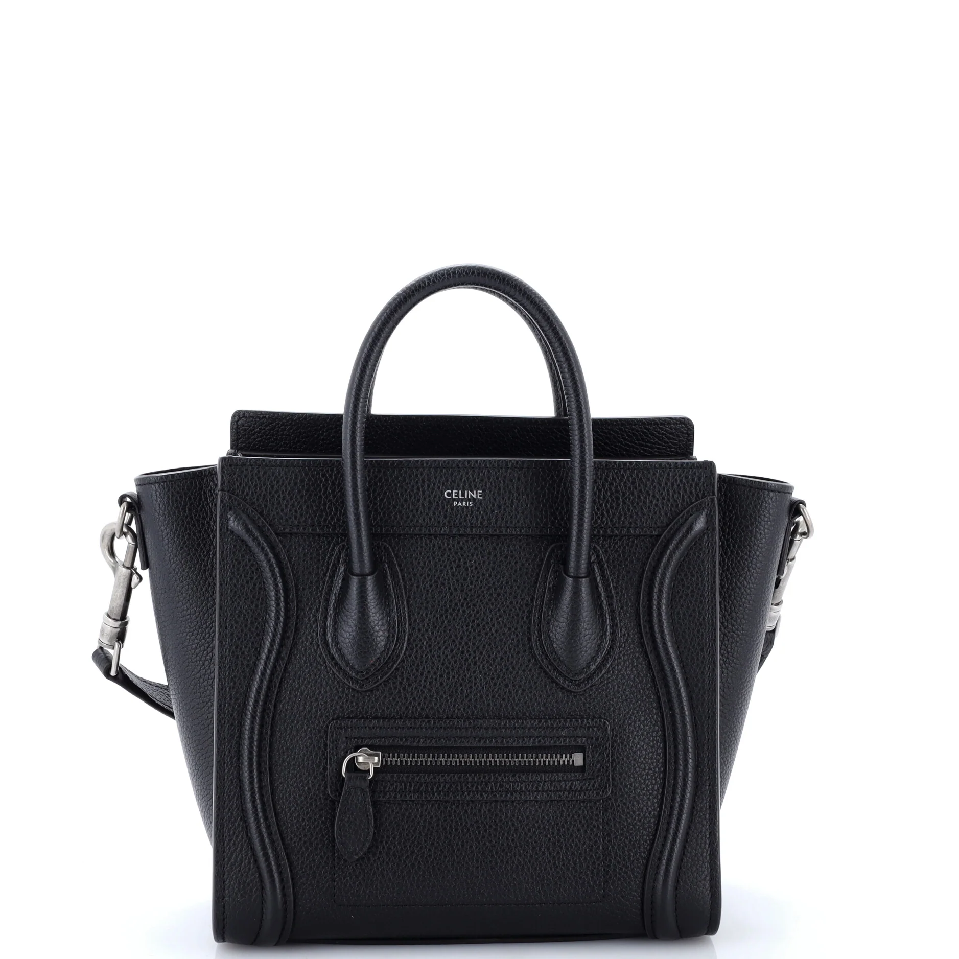 Luggage Bag Grainy Leather Nano