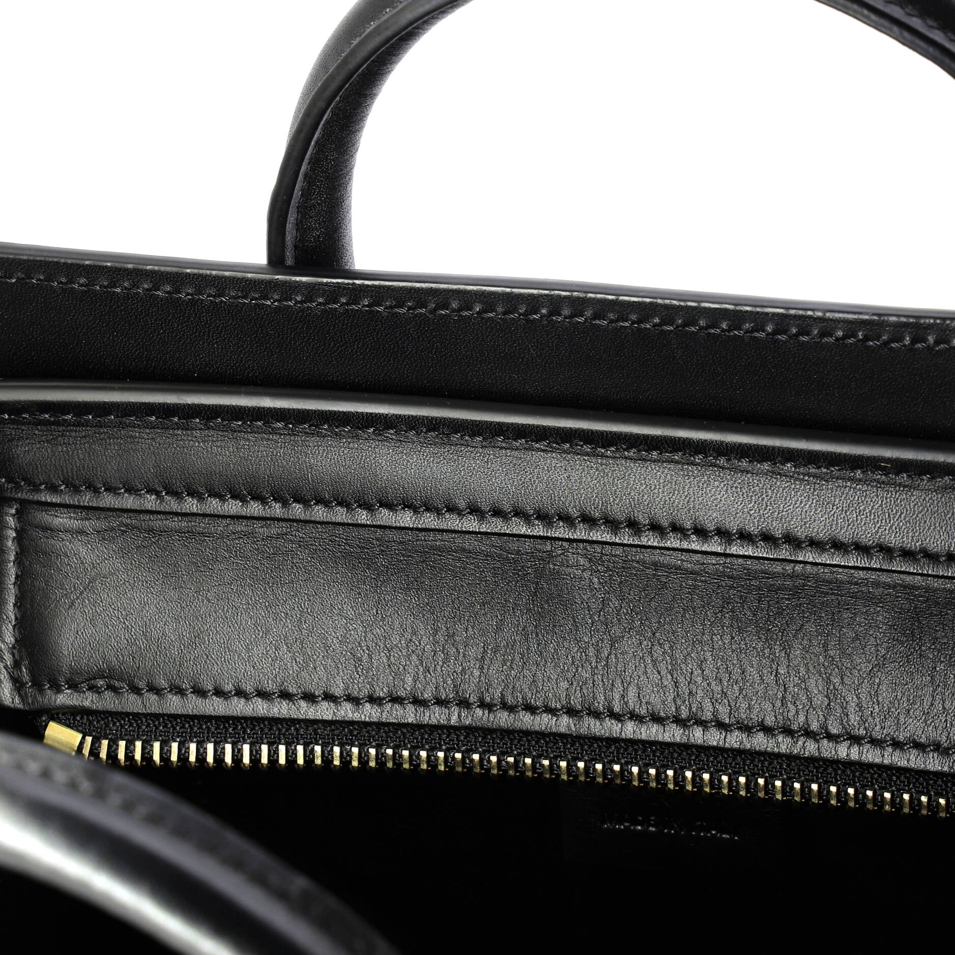 Luggage Bag Printed Jacquard and Leather Nano - Image 7