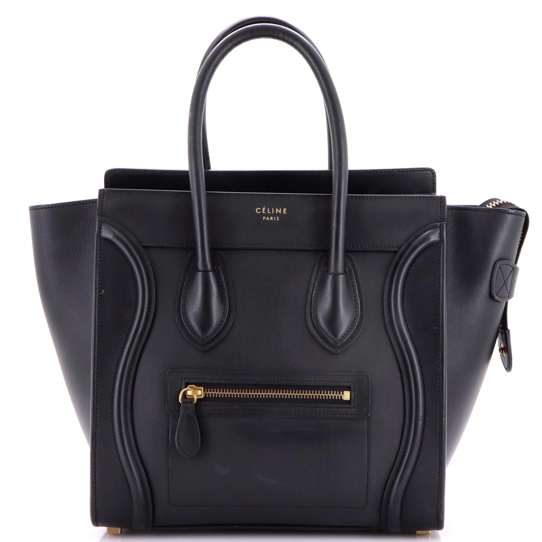 Luggage Bag Smooth Leather Medium