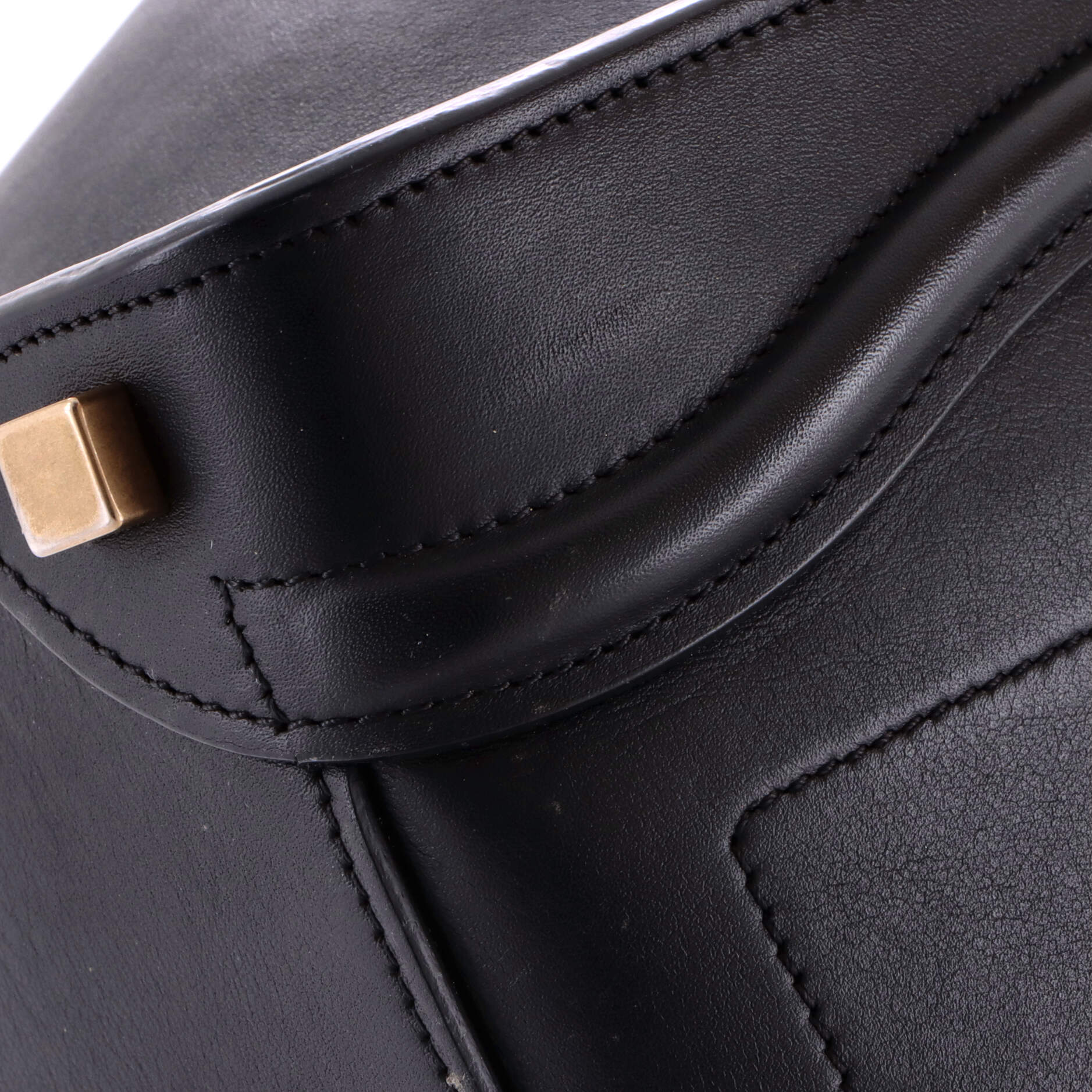 Luggage Bag Smooth Leather Medium - Image 6