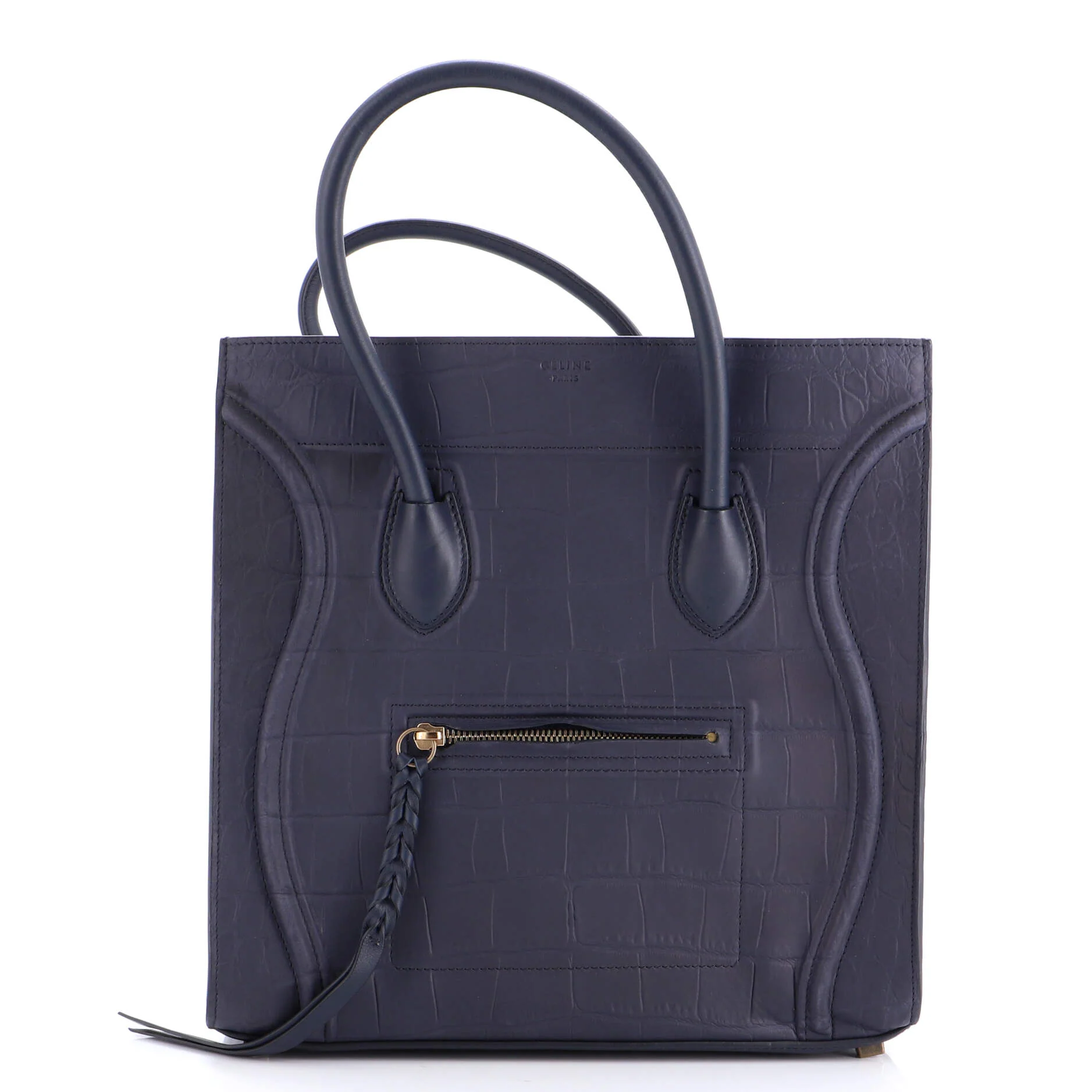 Phantom Bag Crocodile Embossed Leather Medium