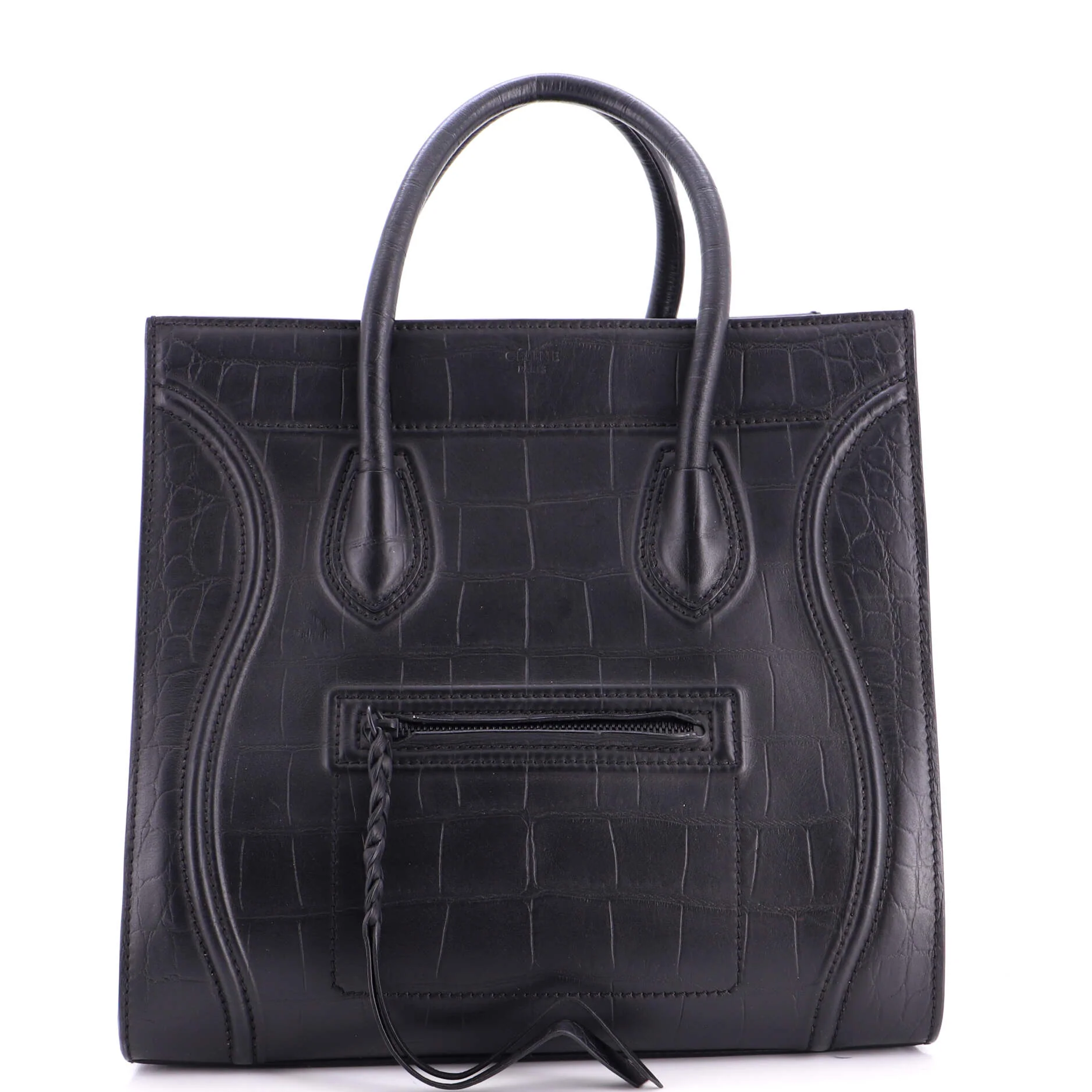 Phantom Bag Crocodile Embossed Leather Medium