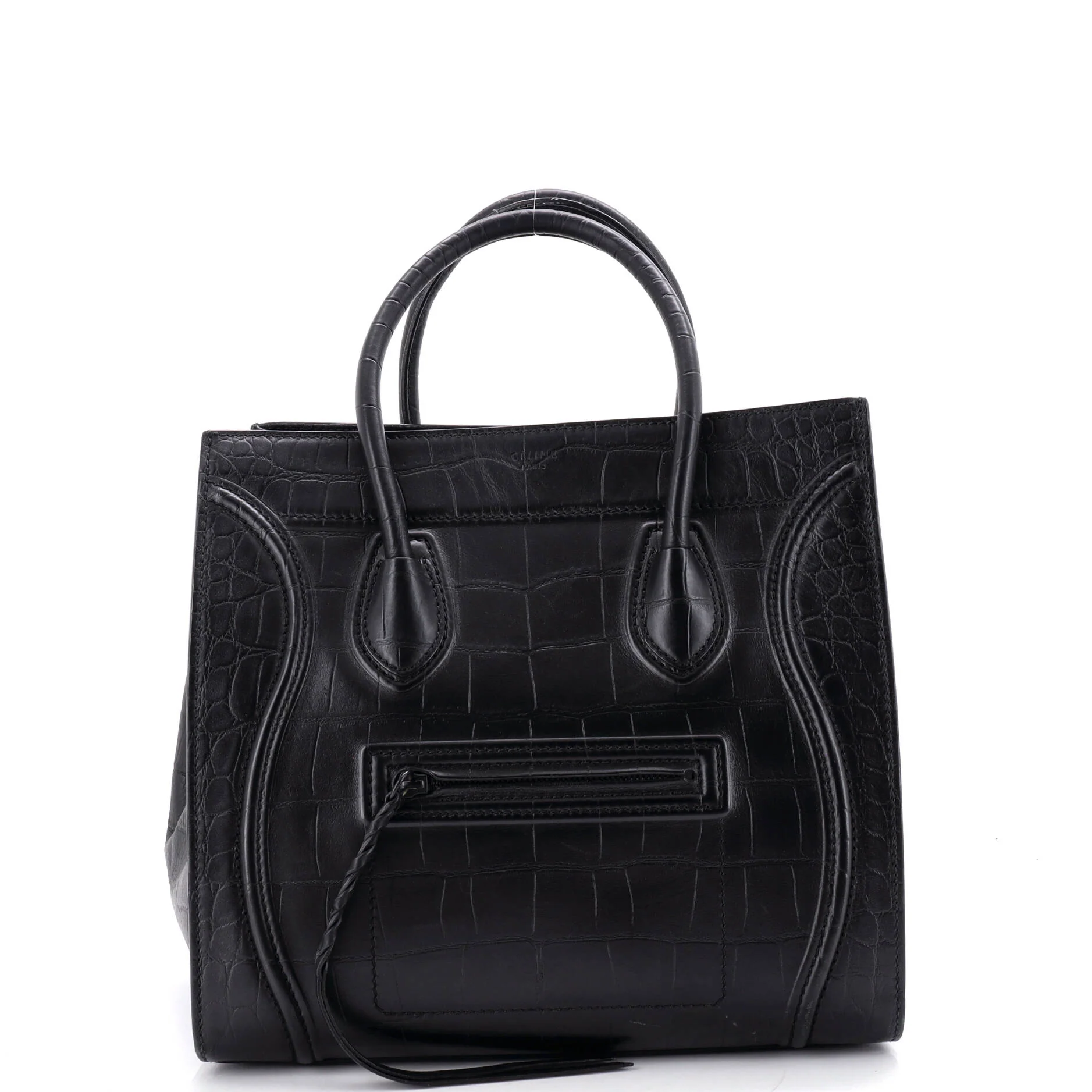 Phantom Bag Crocodile Embossed Leather Medium