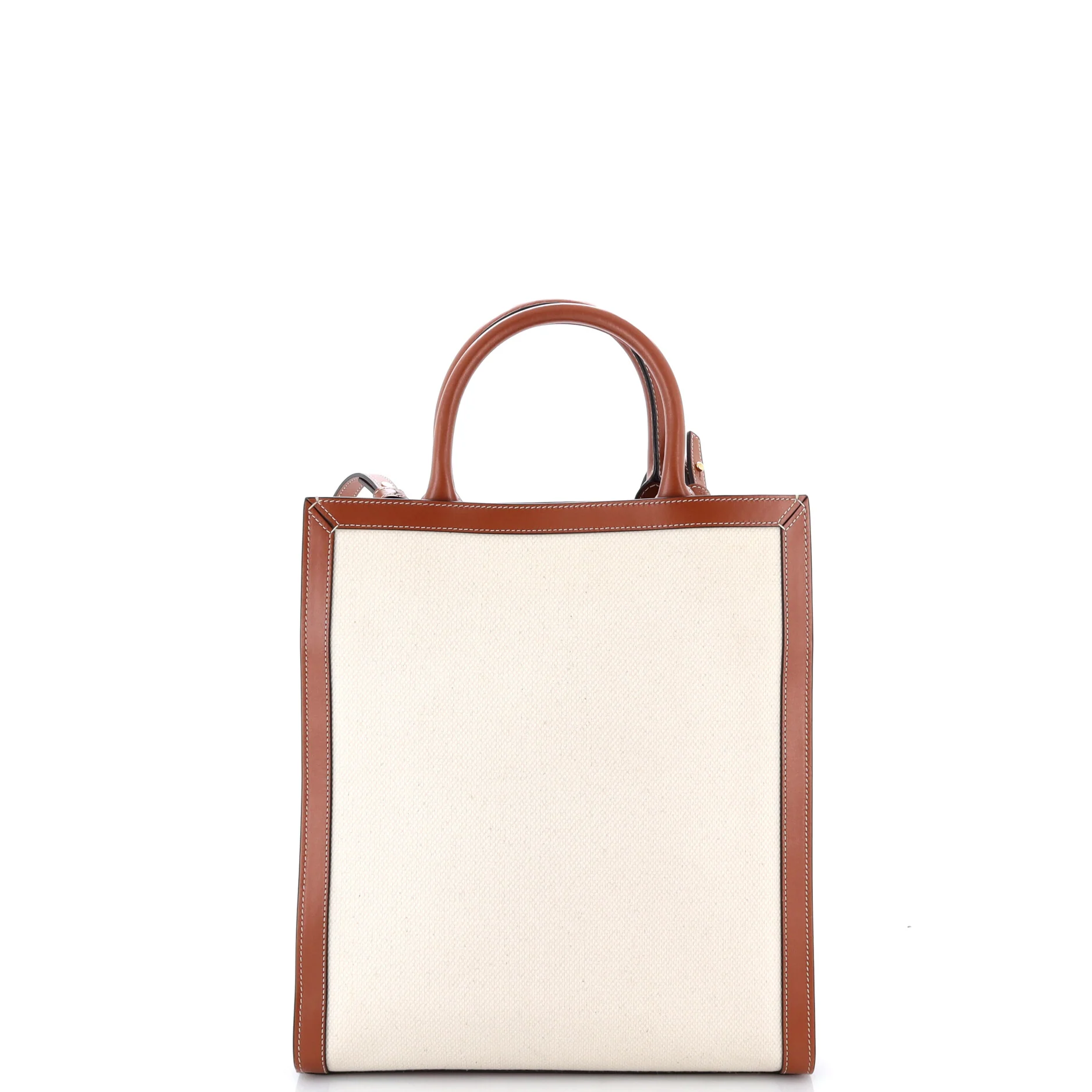 Sulky Vertical Cabas Tote Canvas with Leather Small - Image 3
