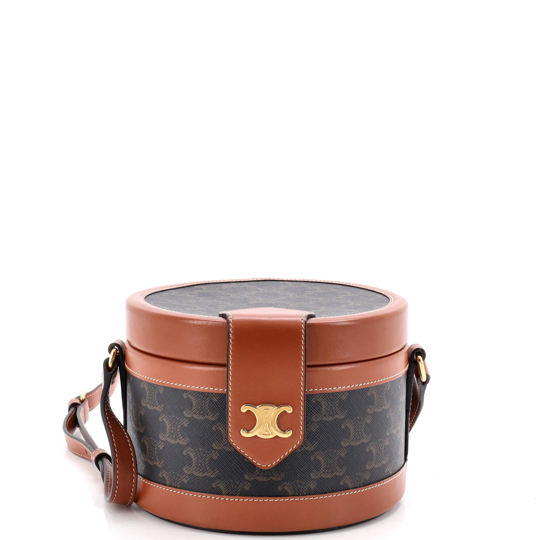 Tambour Bag Triomphe Coated Canvas Medium