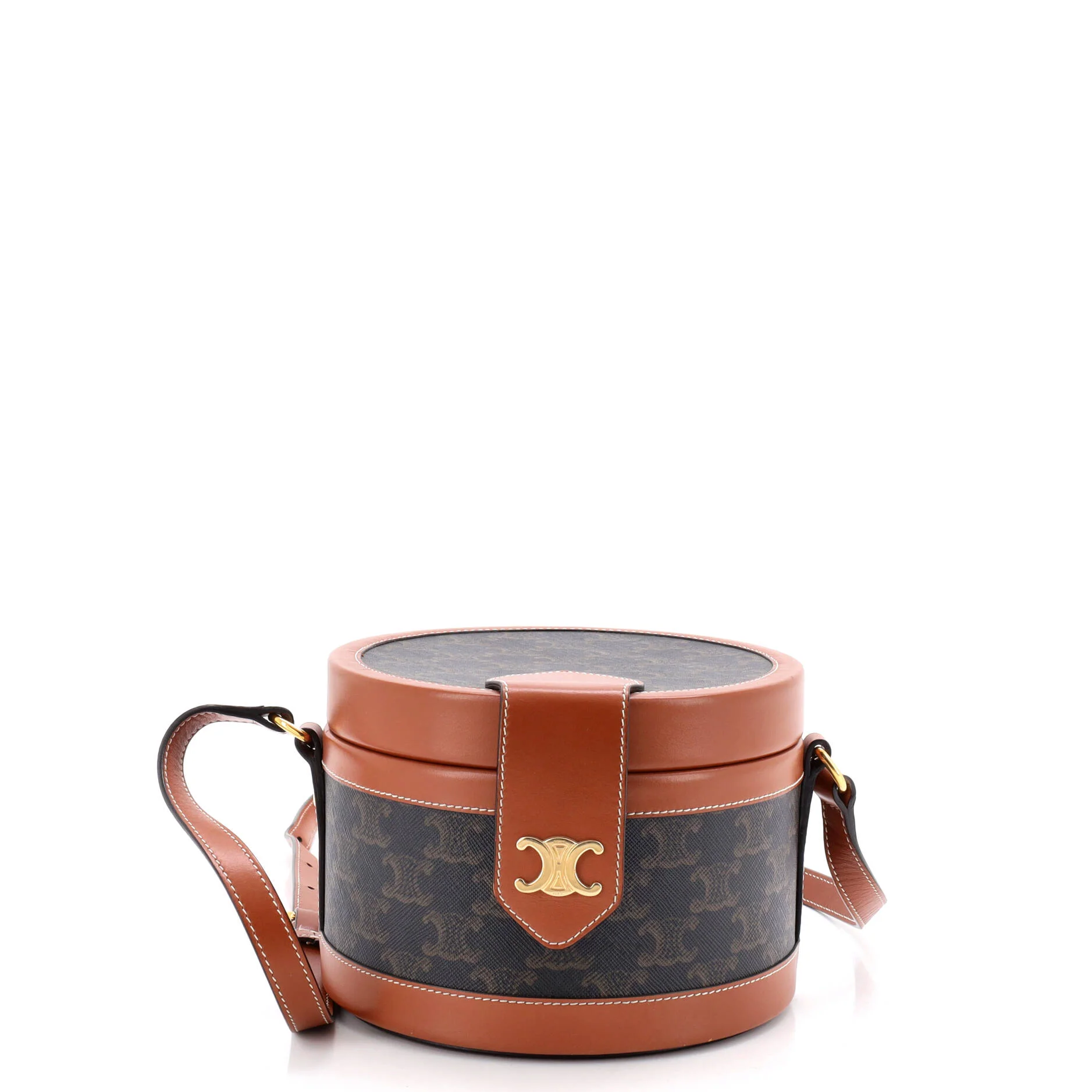 Tambour Bag Triomphe Coated Canvas Medium