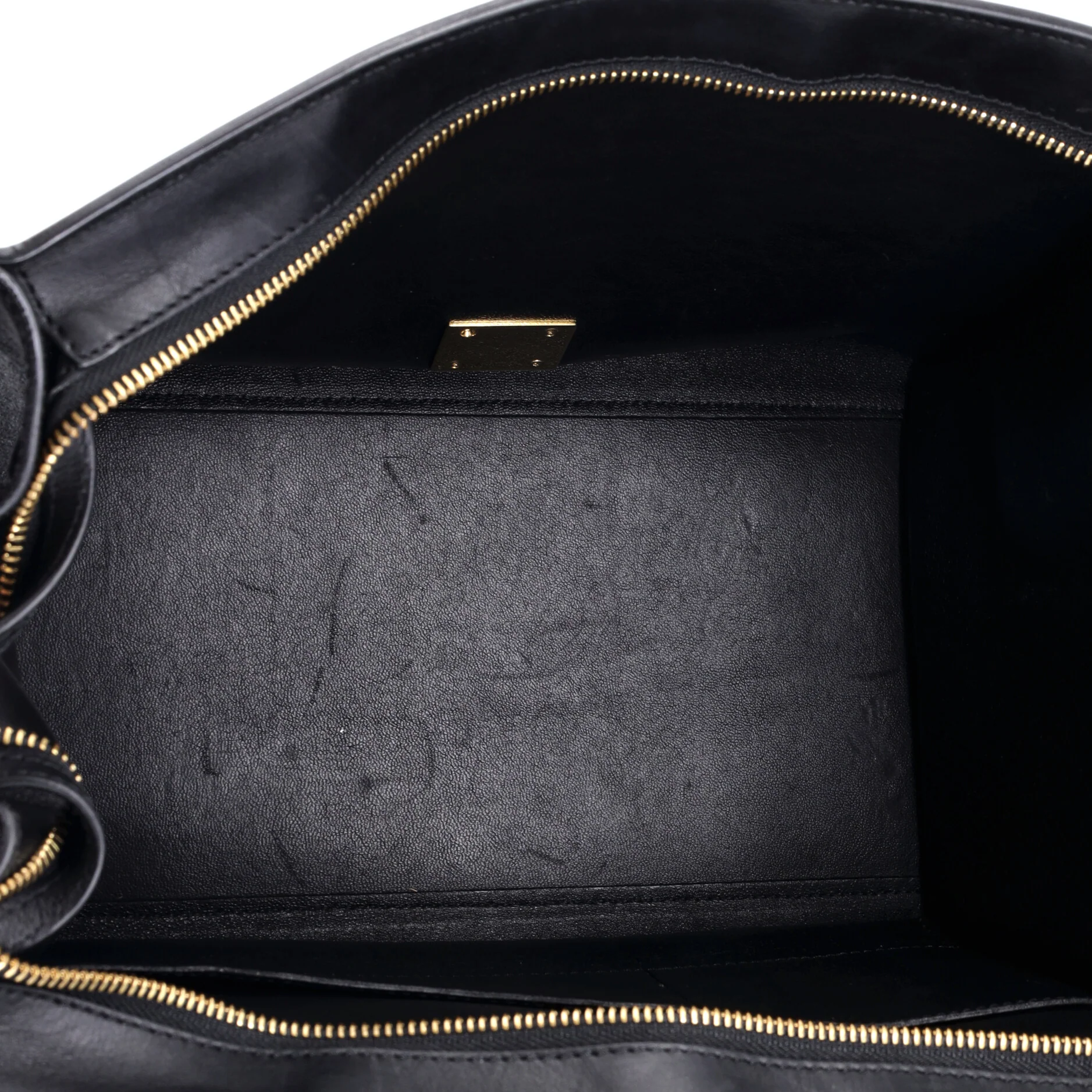 Trapeze Bag Crocodile Embossed Leather Medium - Image 5