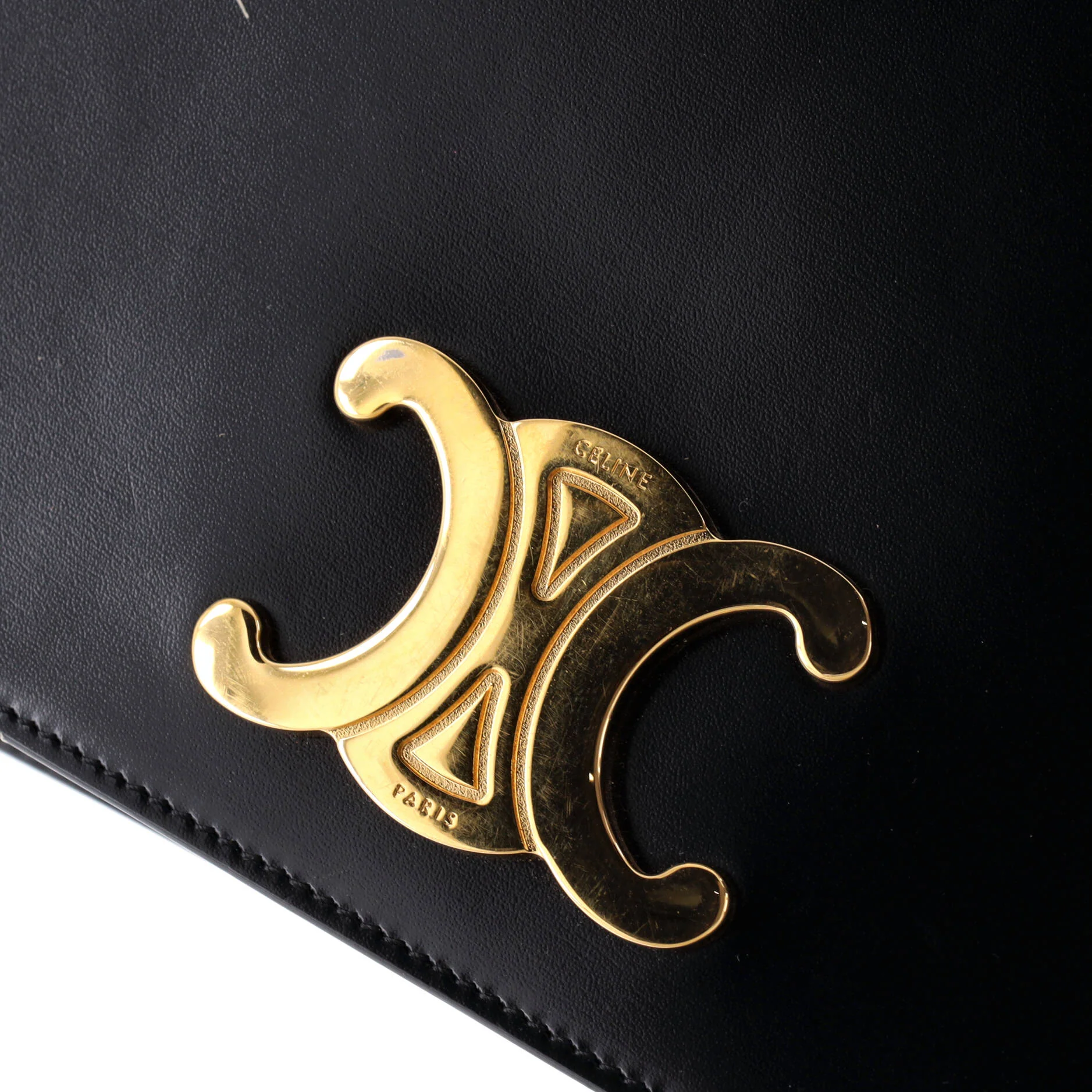 Trapeze Triomphe Shoulder Bag Smooth Calfskin - Image 6
