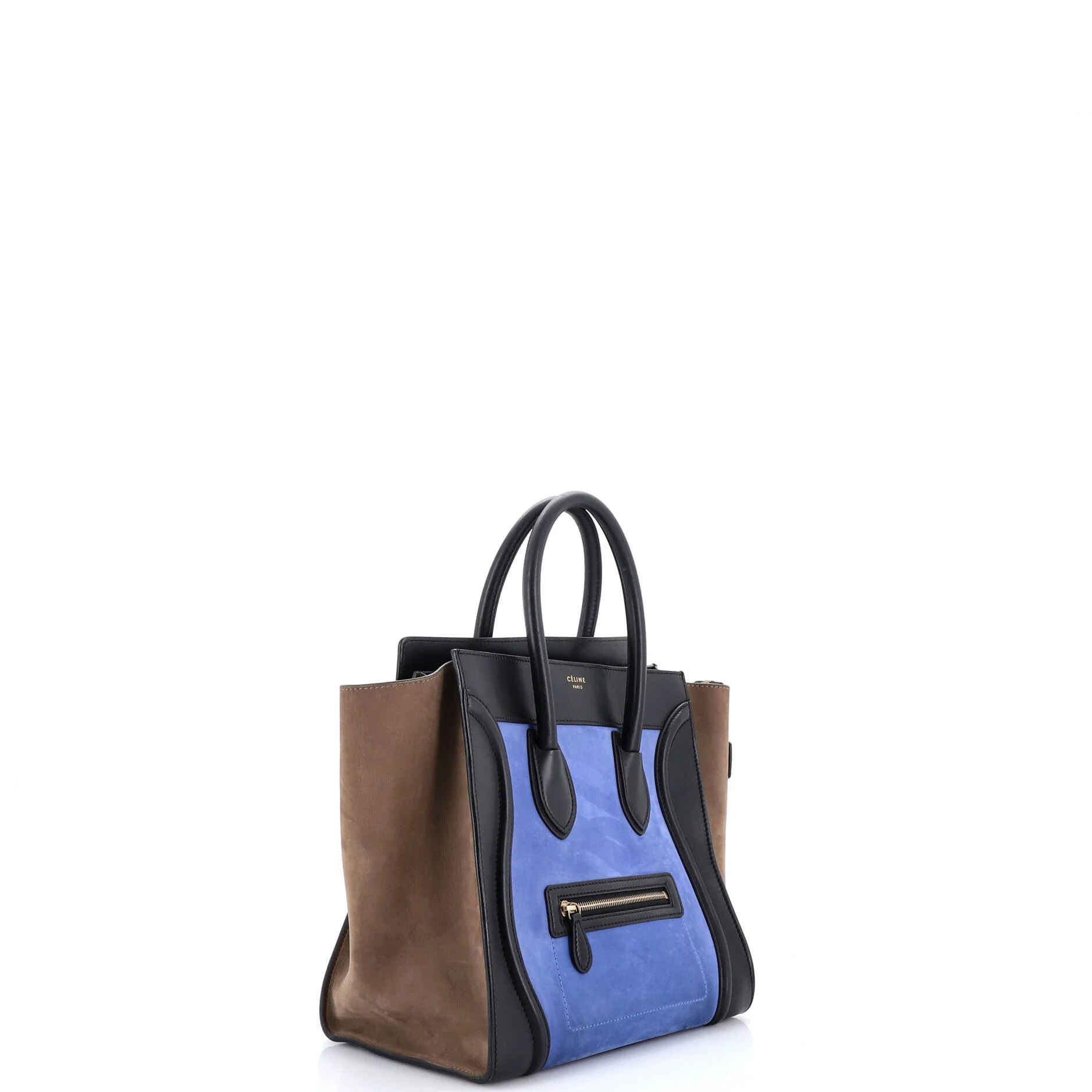 Tricolor Luggage Bag Leather Mini - Image 2