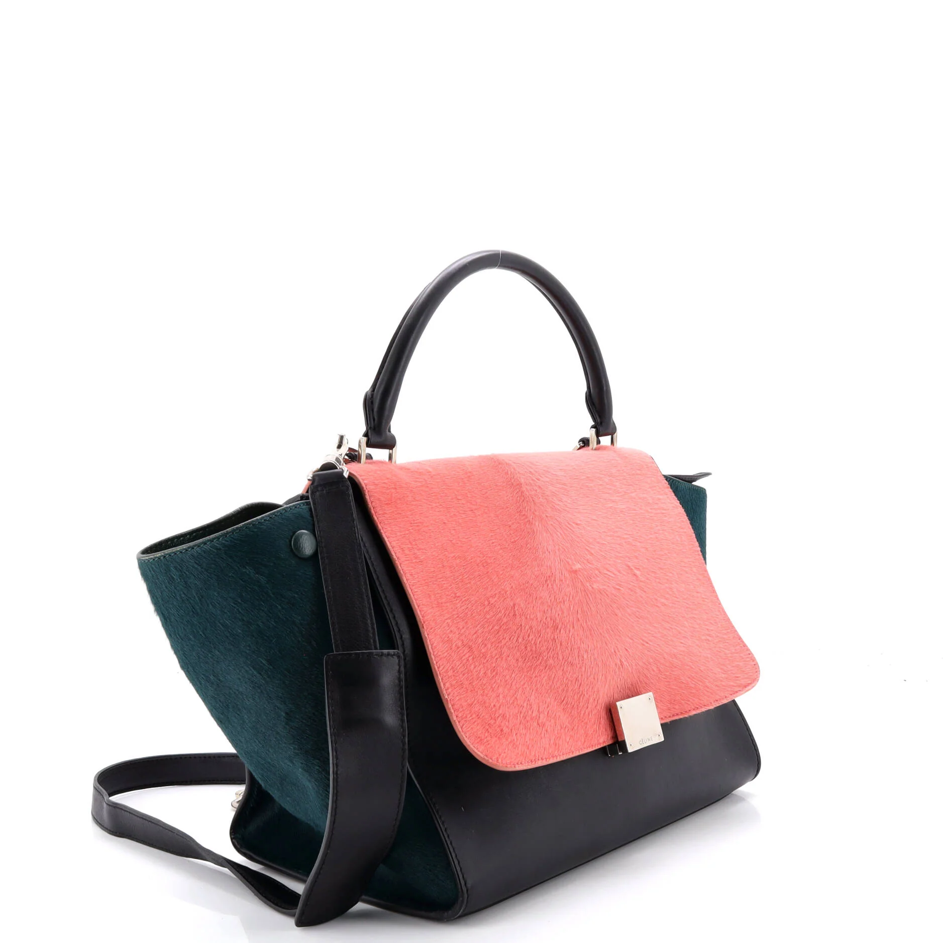 Tricolor Trapeze Bag Pony Hair Medium - Image 2
