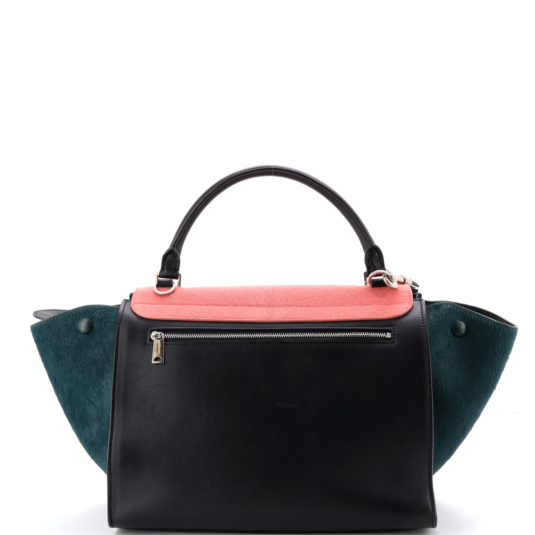 Tricolor Trapeze Bag Pony Hair Medium - Image 3