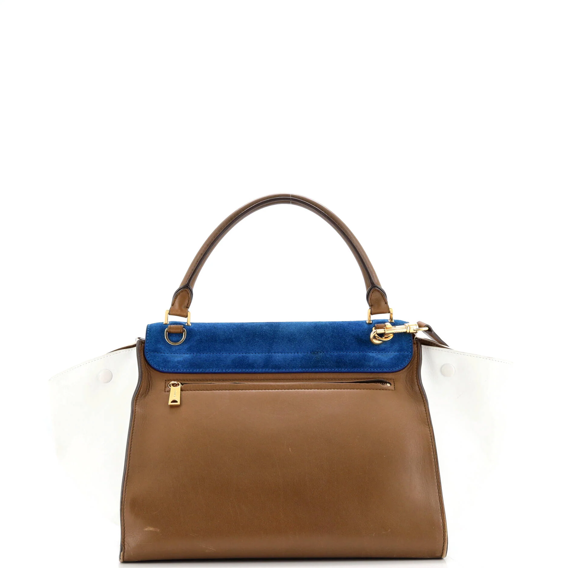 Tricolor Trapeze Bag Suede Medium - Image 3