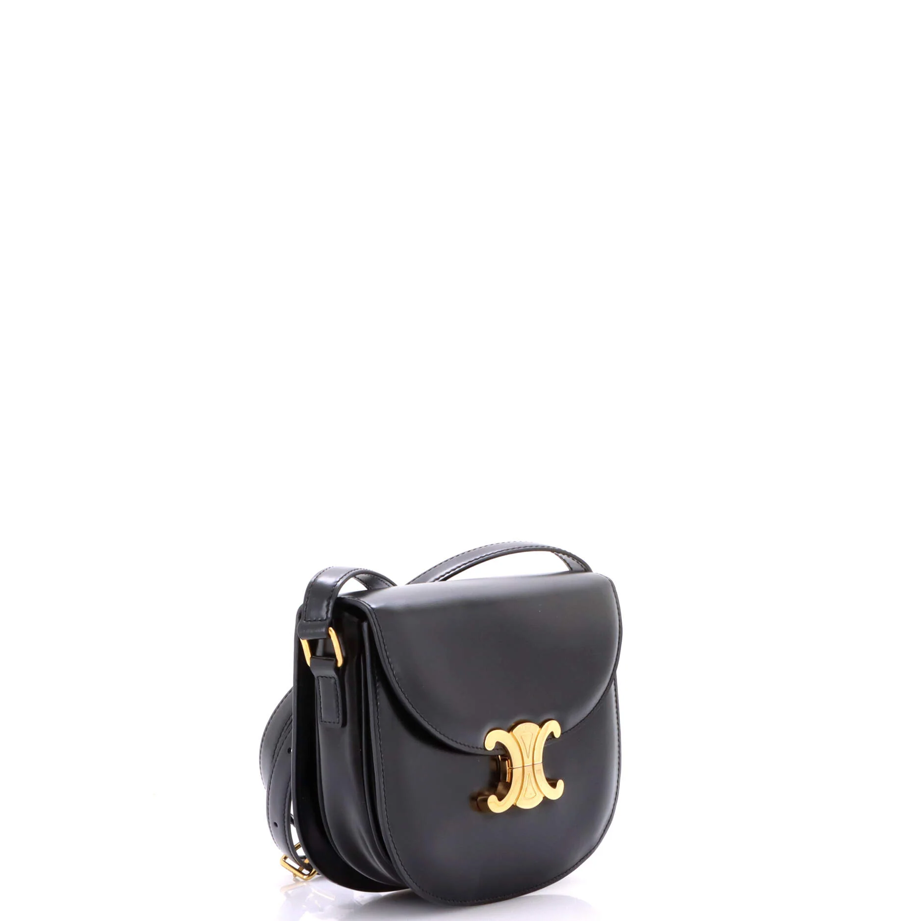 Triomphe Besace Clea Flap Bag Leather - Image 2