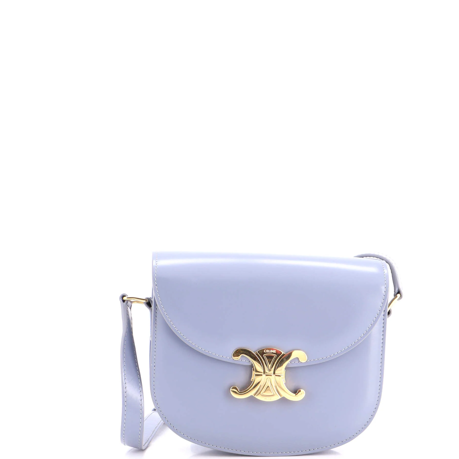 Triomphe Besace Clea Flap Bag Leather