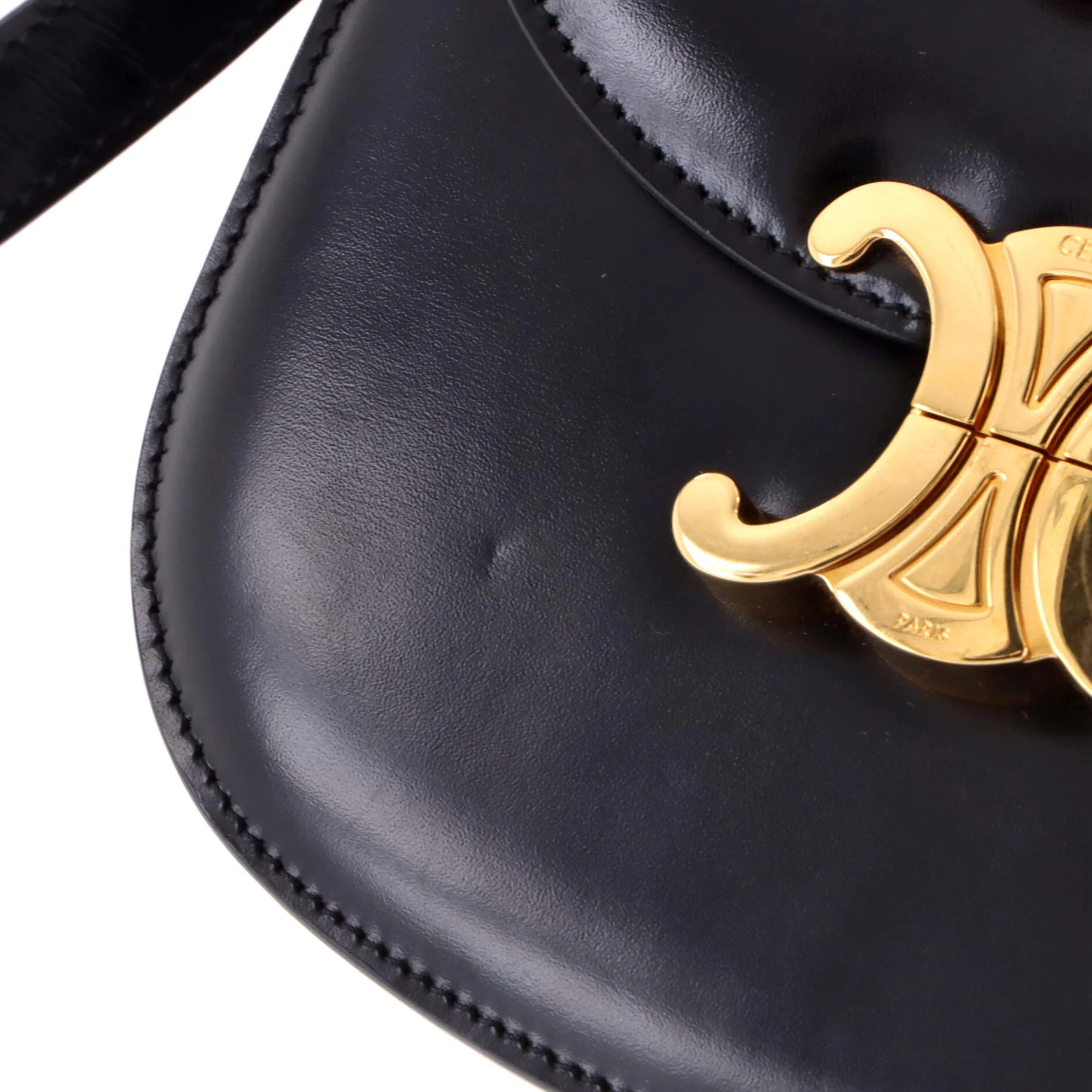Triomphe Besace Clea Flap Bag Leather - Image 7