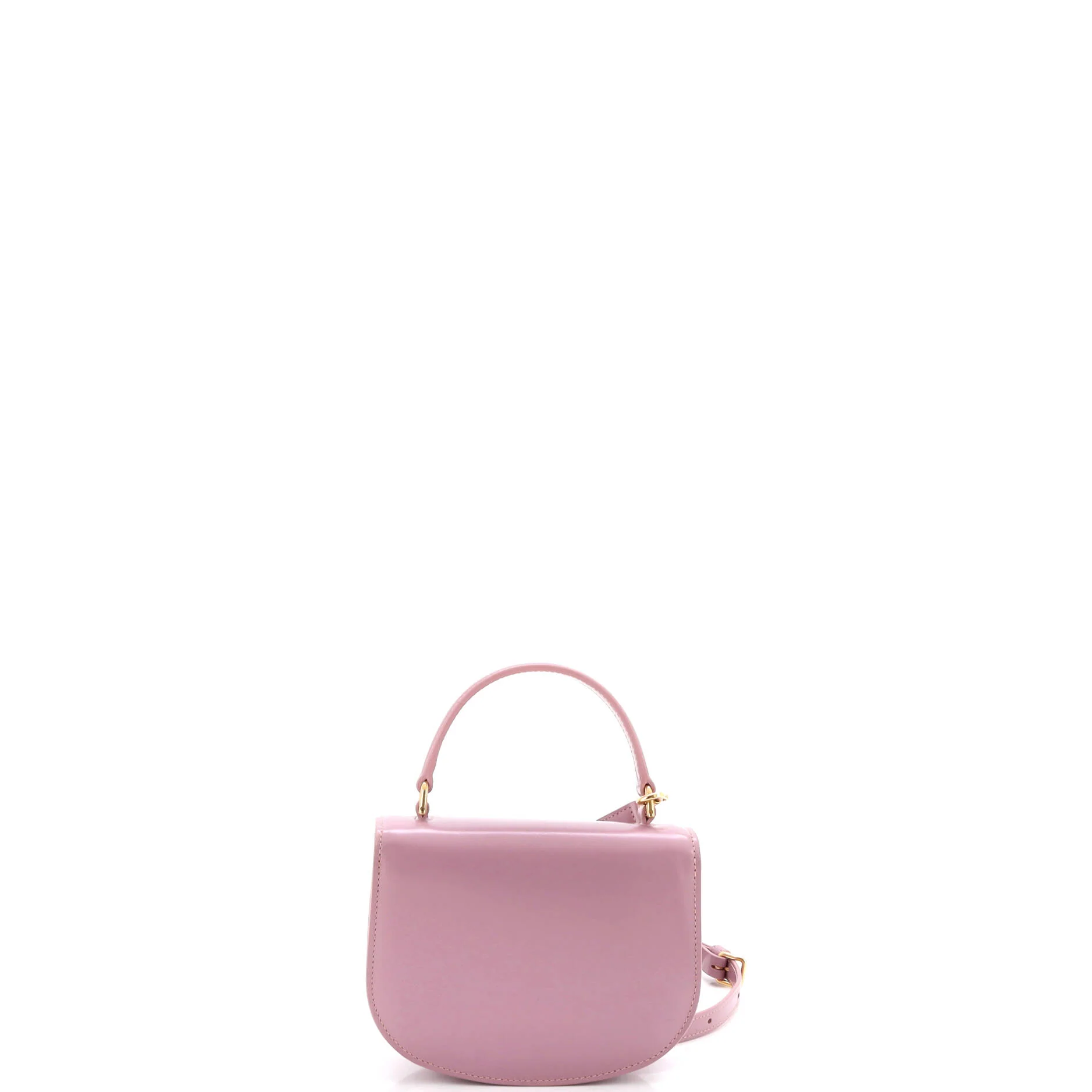 Triomphe Besace Clea Top Handle Flap Bag Leather Mini - Image 3