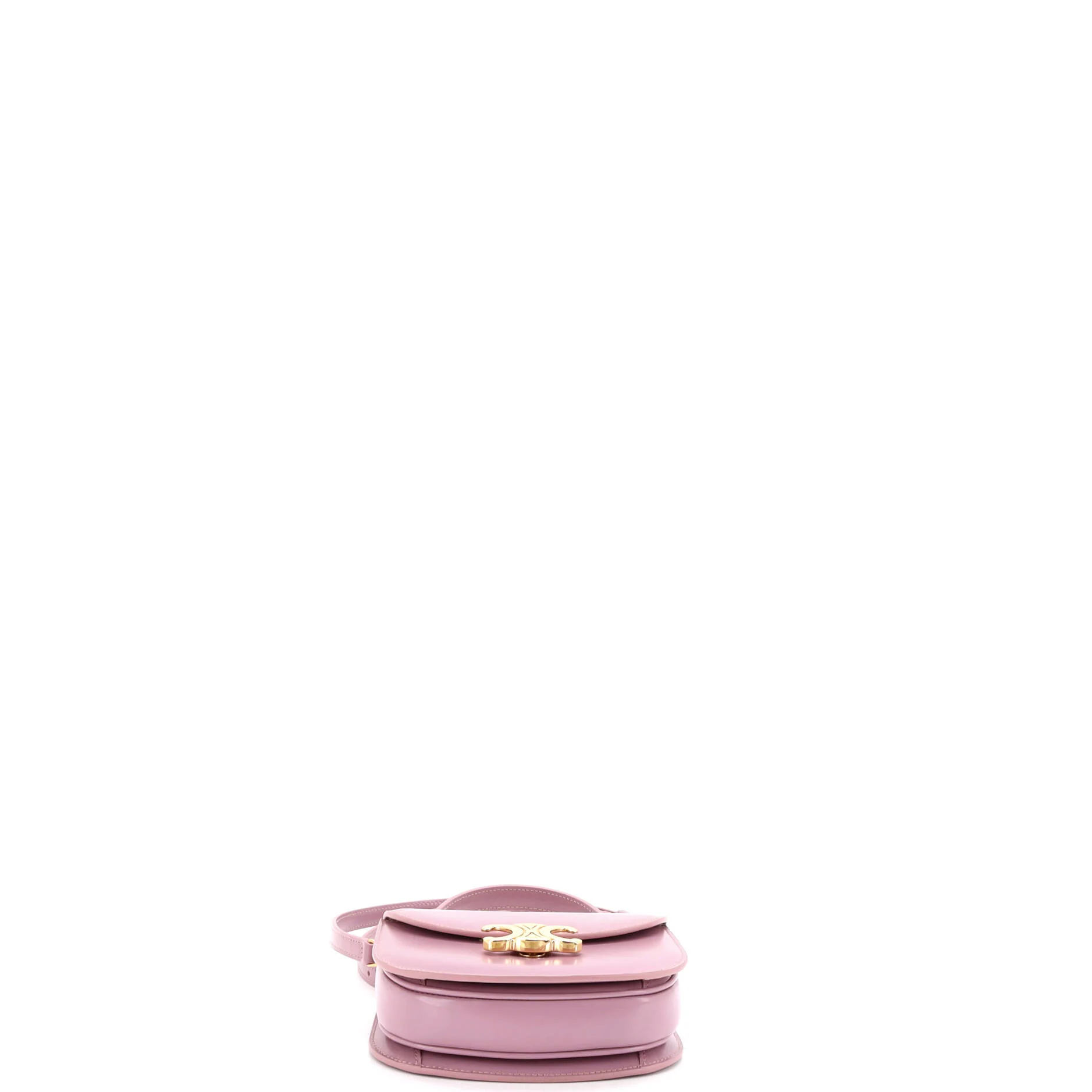 Triomphe Besace Clea Top Handle Flap Bag Leather Mini - Image 4