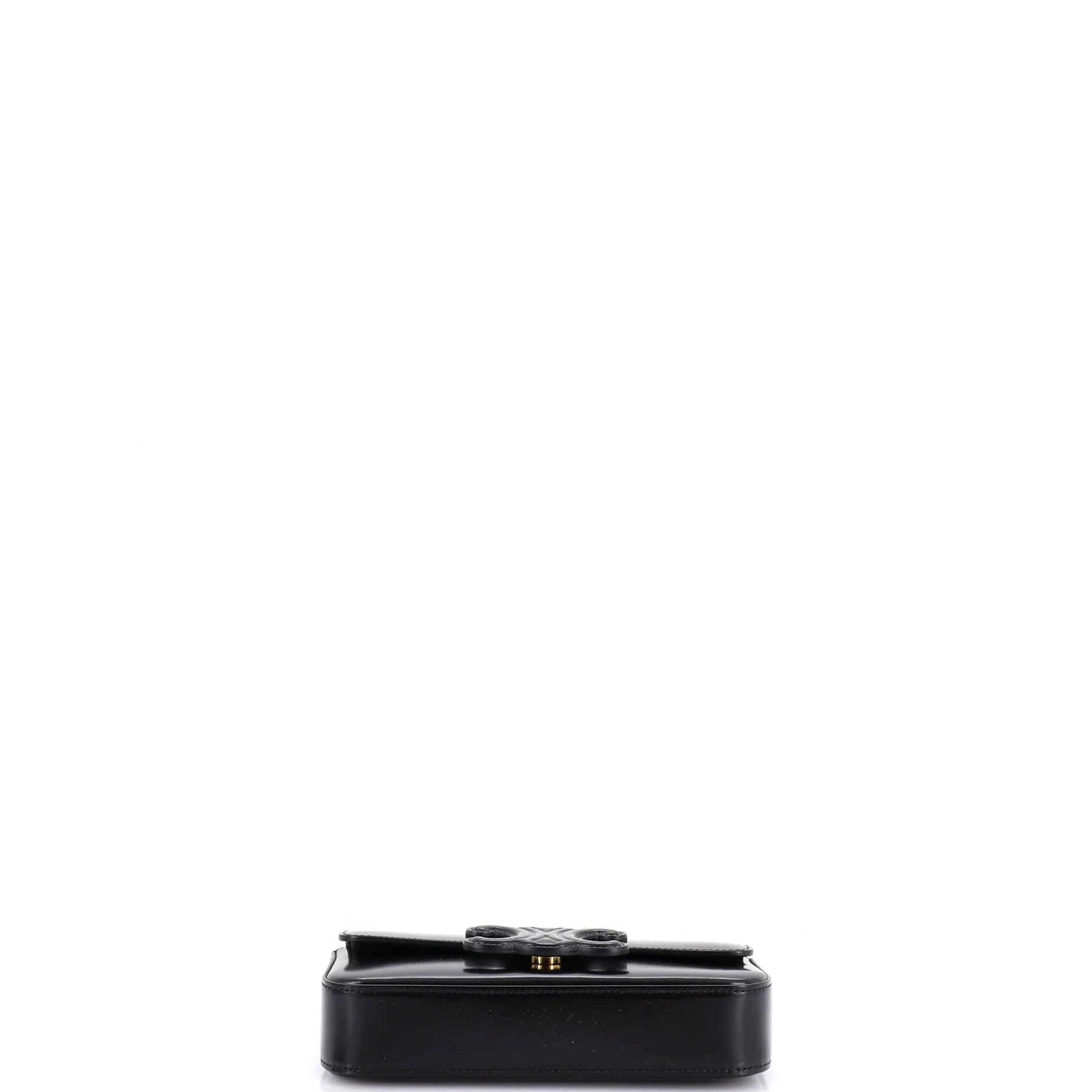 Triomphe Chain Shoulder Bag Leather Small - Image 4