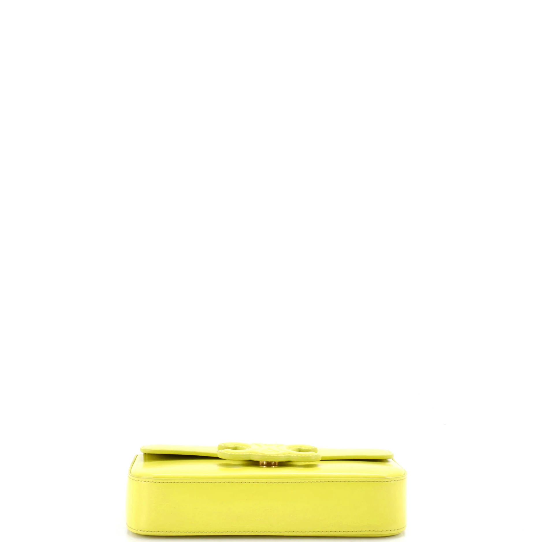 Triomphe Chain Shoulder Bag Leather Small - Image 4