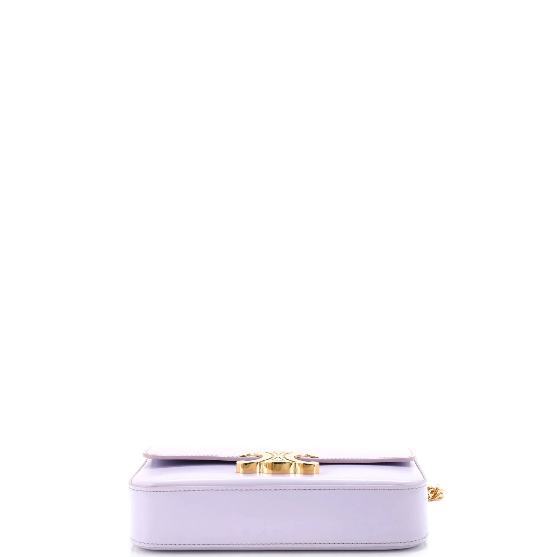 Triomphe Chain Shoulder Bag Leather Small - Image 4