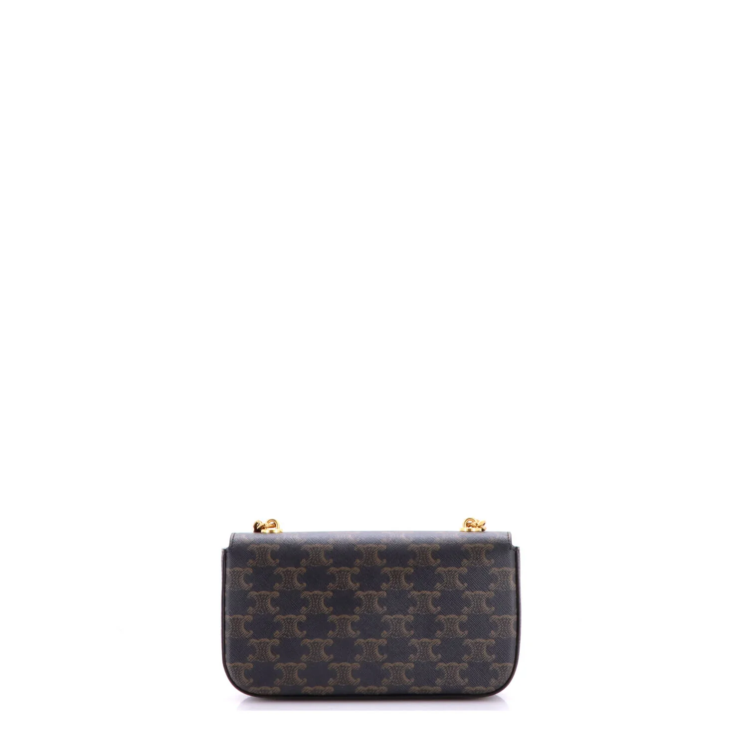Triomphe Chain Shoulder Bag Triomphe Coated Canvas Small - Image 3