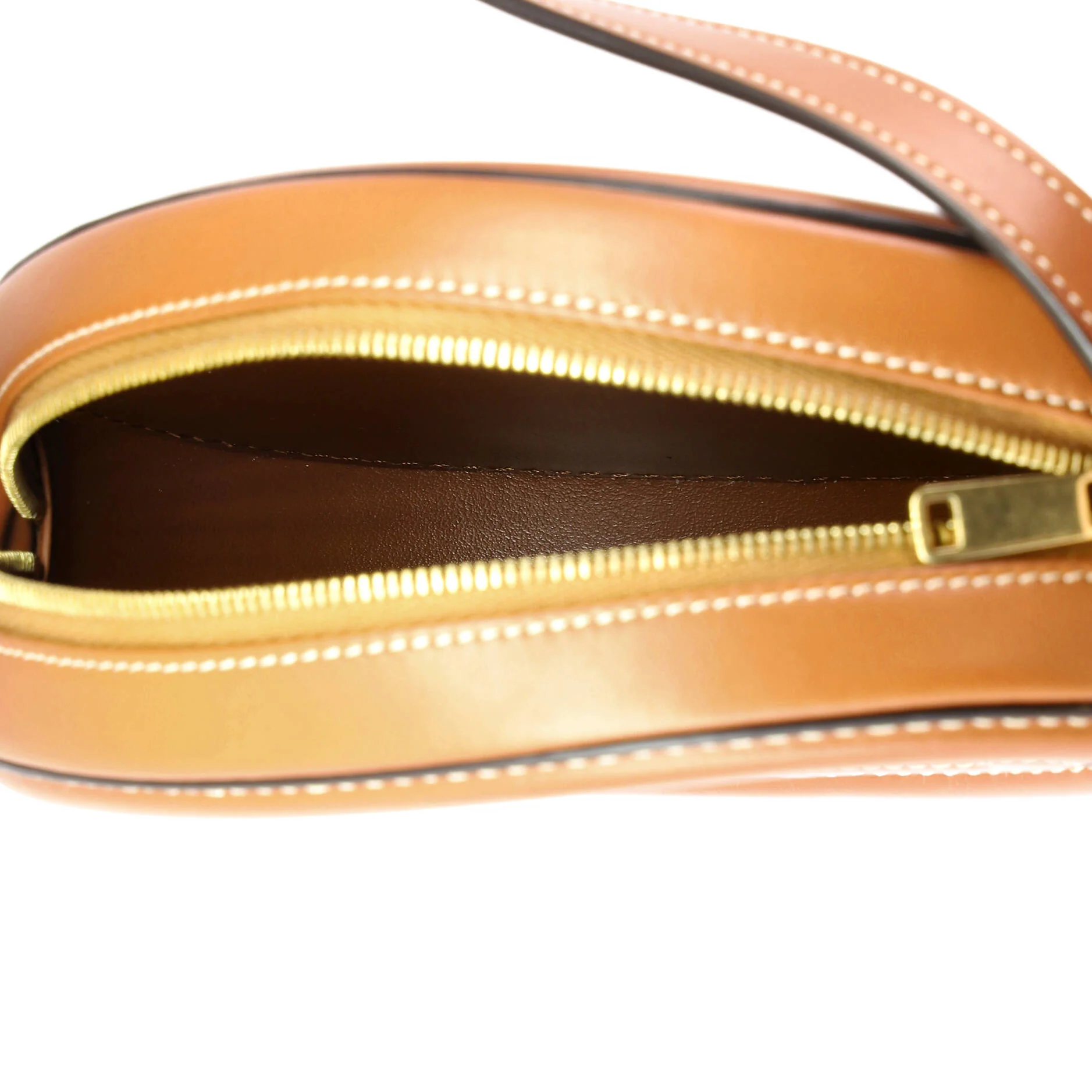 Triomphe Oval Crossbody Bag Canvas and Leather - Image 9