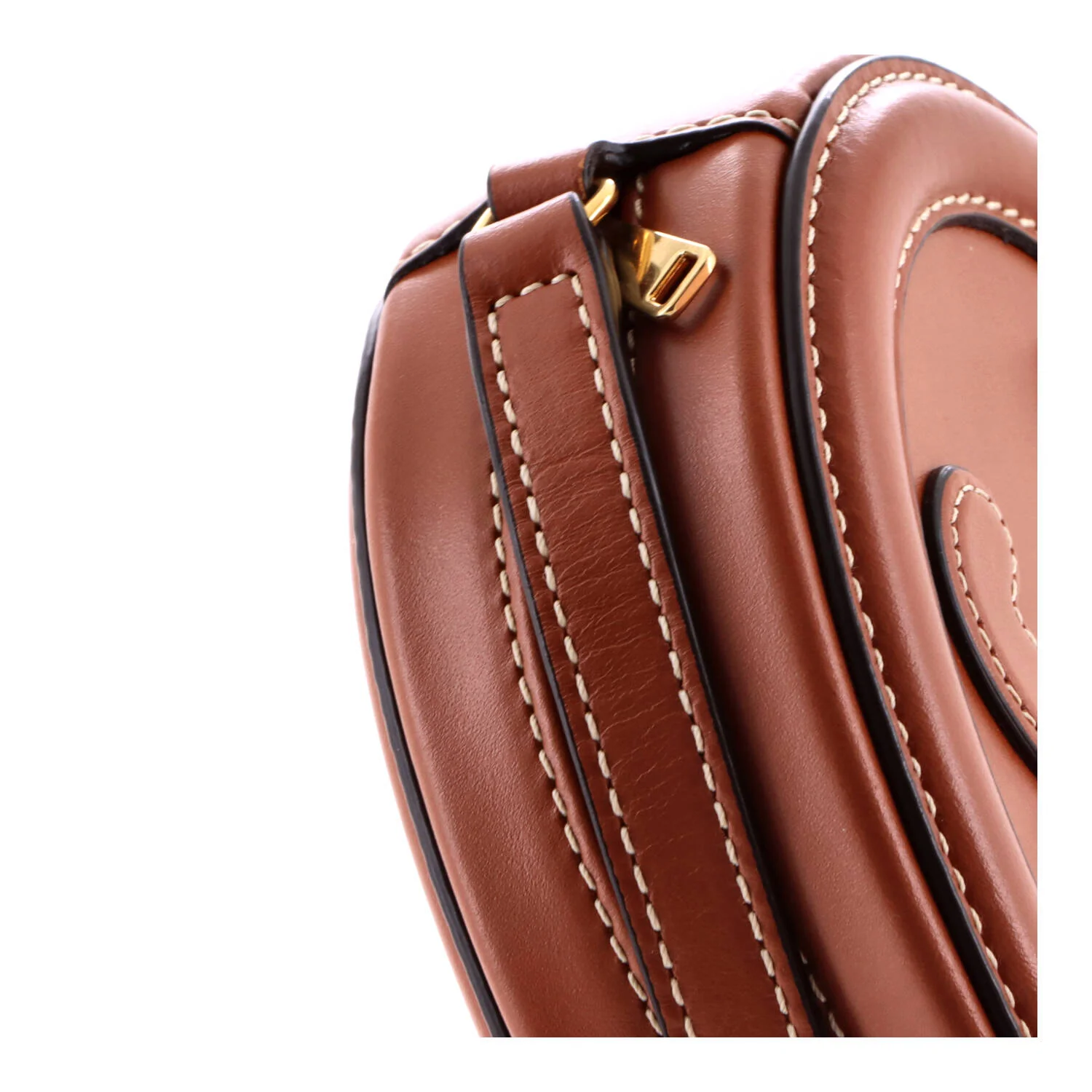Triomphe Oval Crossbody Bag Leather Mini - Image 6