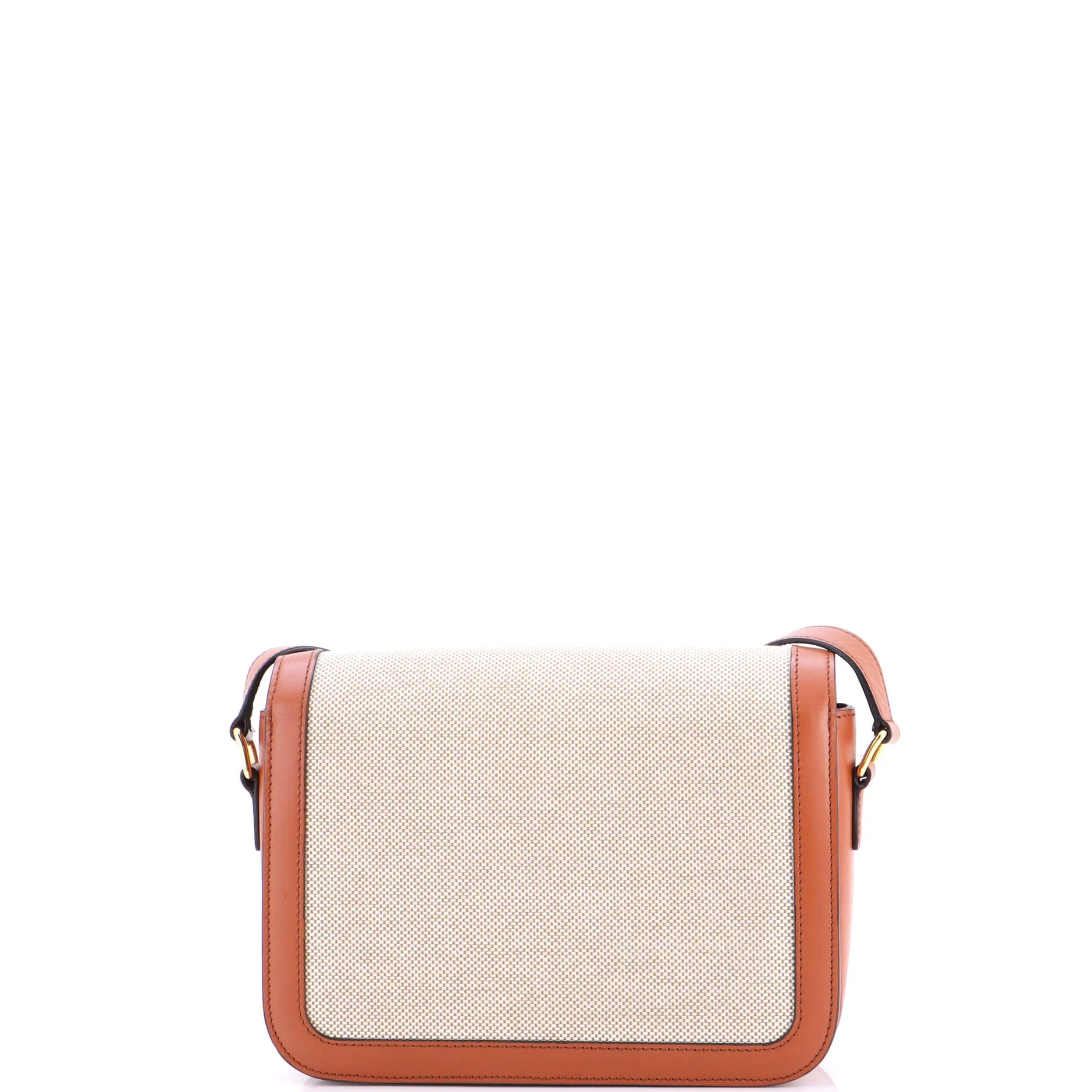 Triomphe Shoulder Bag Canvas with Leather Medium - Image 3