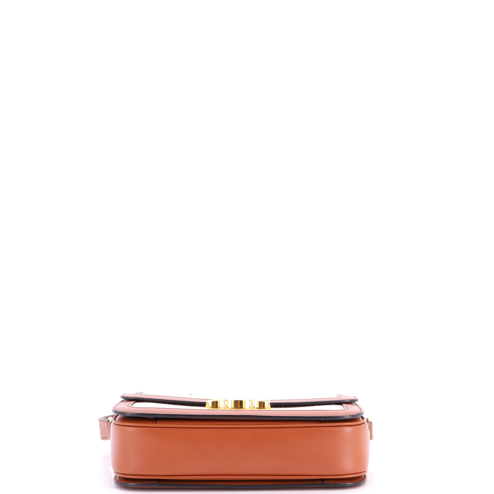 Triomphe Shoulder Bag Canvas with Leather Medium - Image 4
