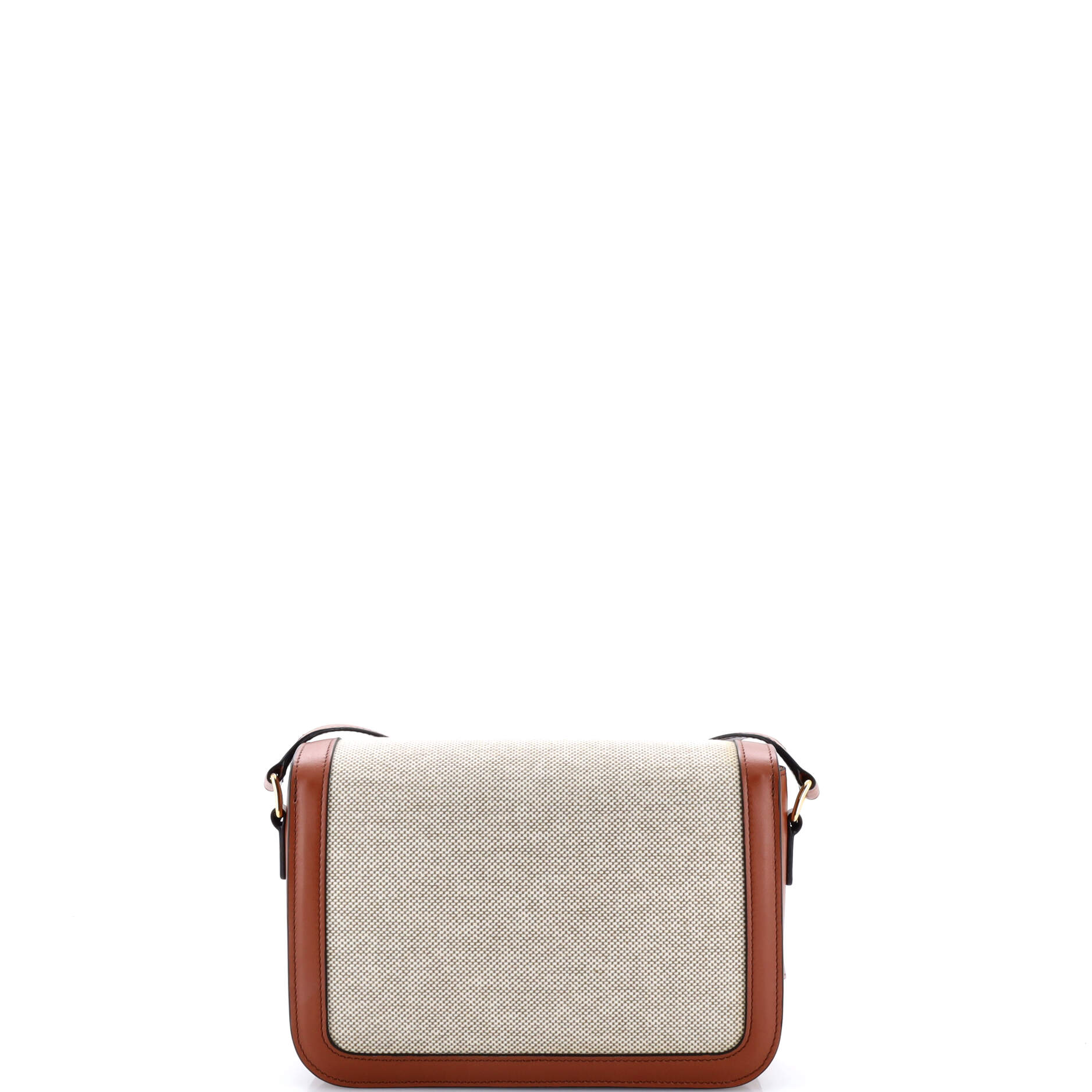 Triomphe Shoulder Bag Canvas with Leather Medium - Image 3