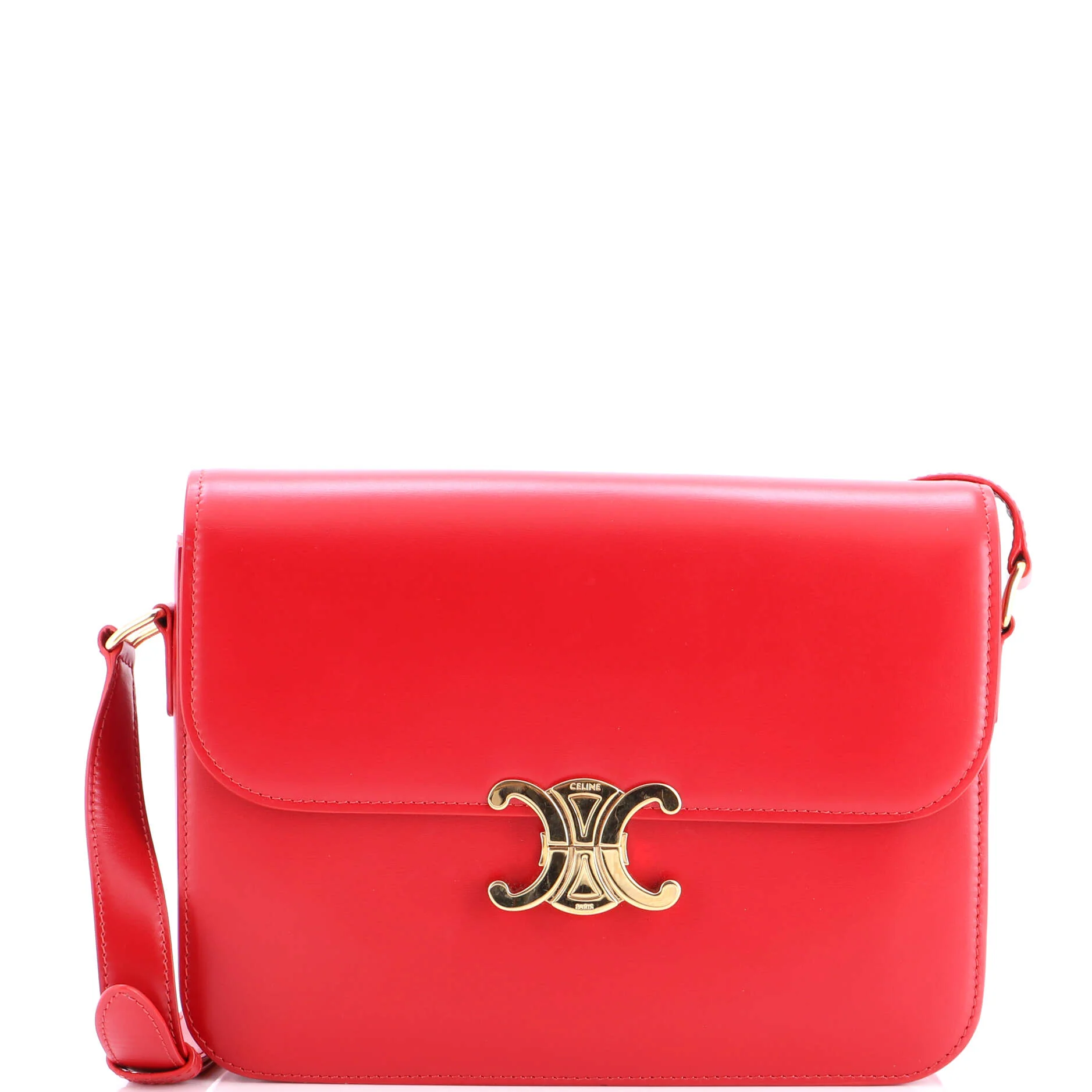 Triomphe Shoulder Bag Smooth Calfskin Large