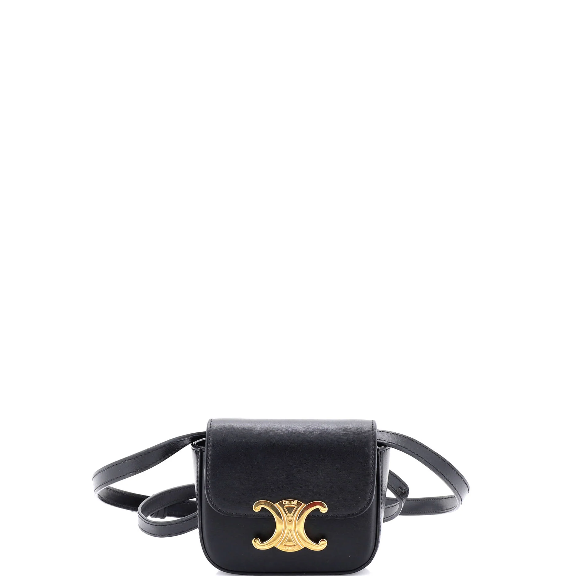 Triomphe Shoulder Bag Smooth Calfskin Mini
