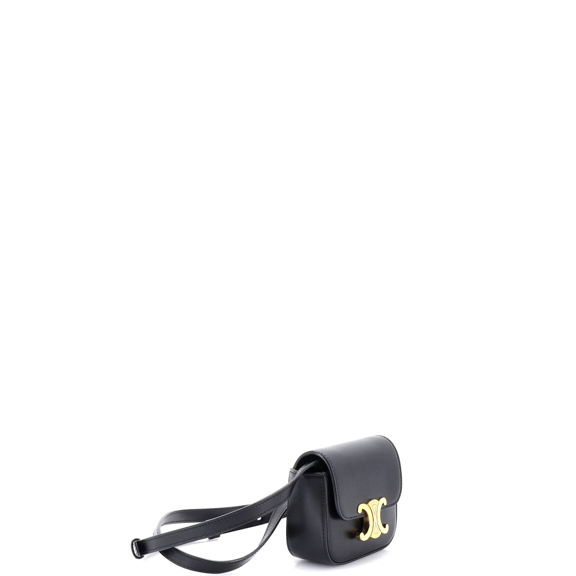 Triomphe Shoulder Bag Smooth Calfskin Mini - Image 2