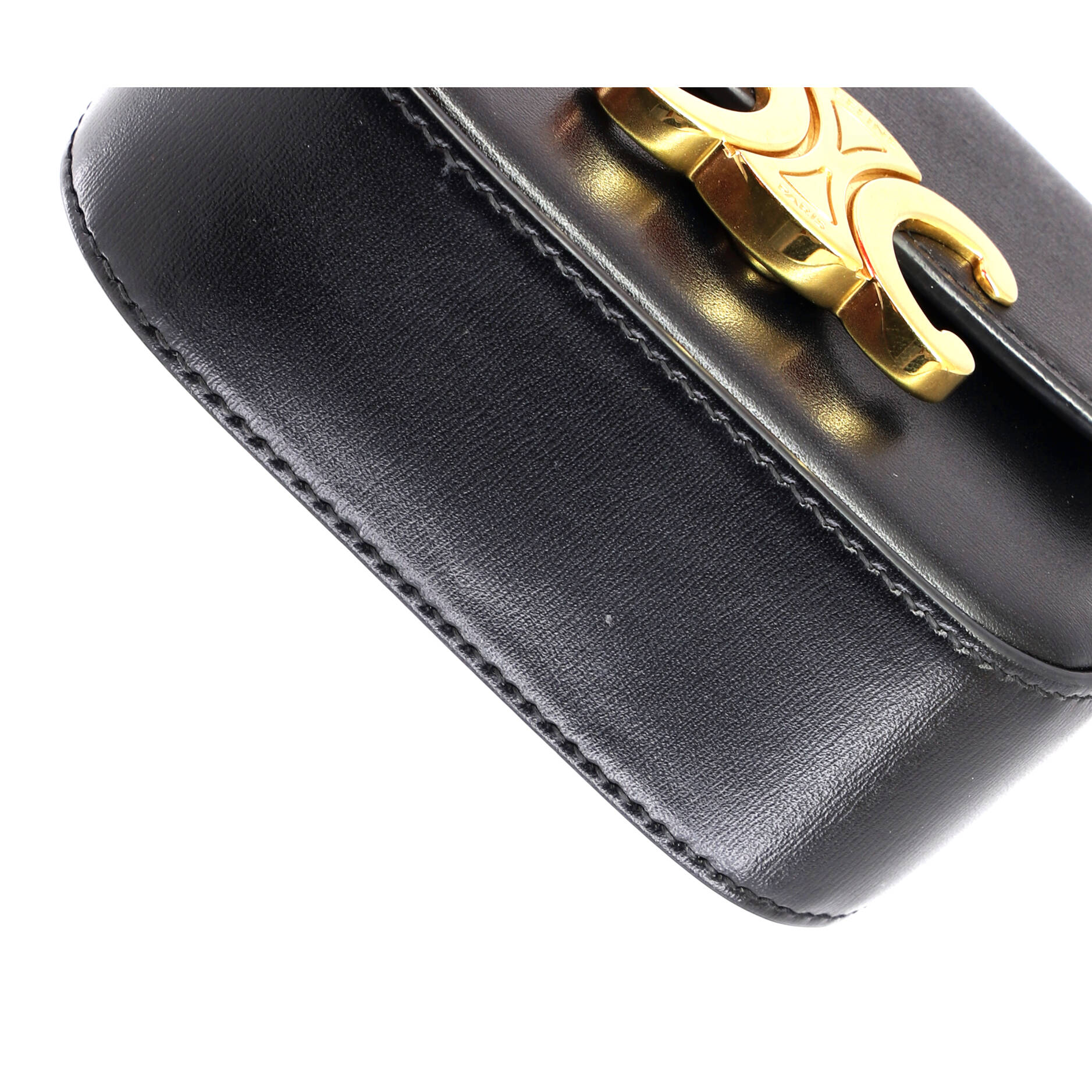 Triomphe Shoulder Bag Smooth Calfskin Mini - Image 7