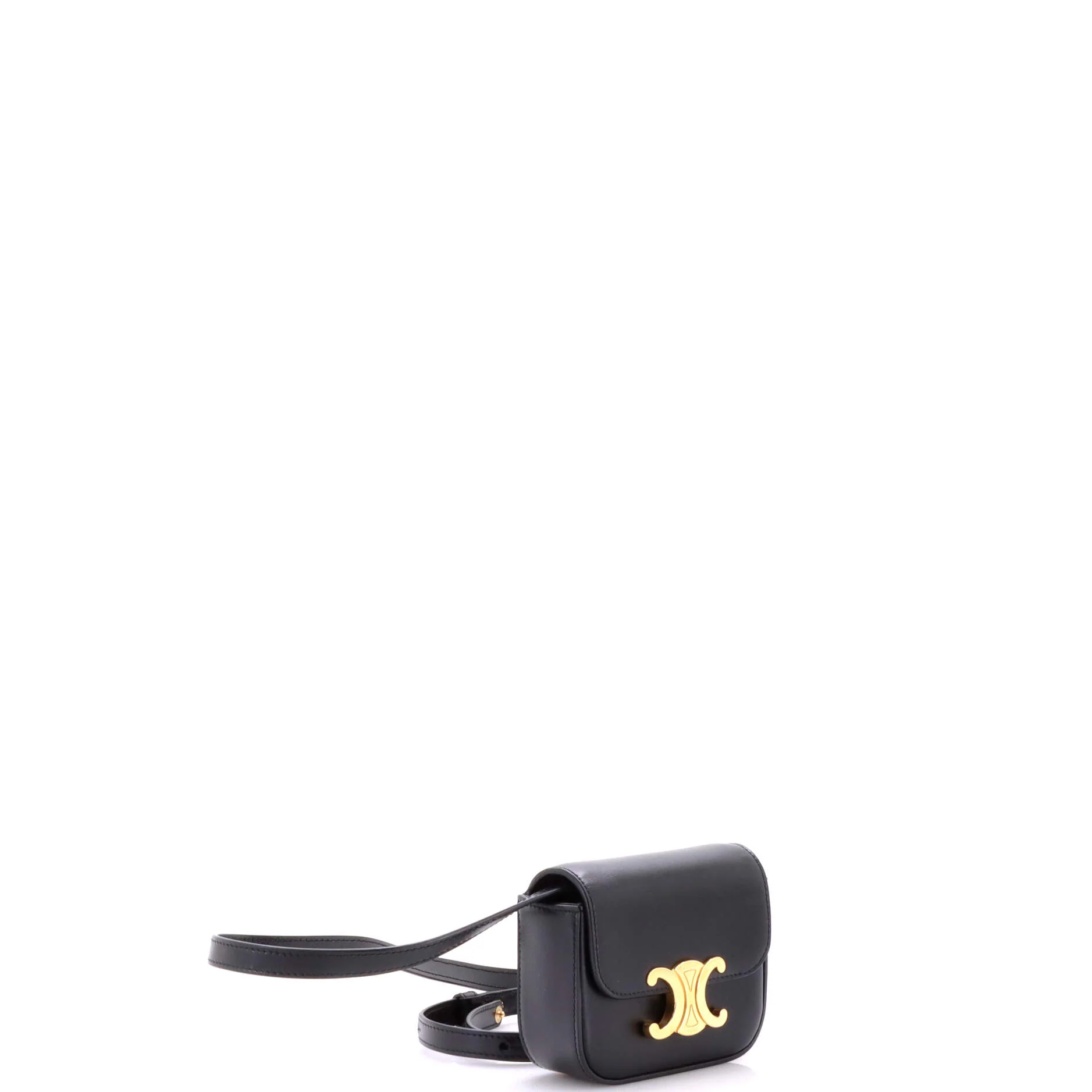 Triomphe Shoulder Bag Smooth Calfskin Mini - Image 2
