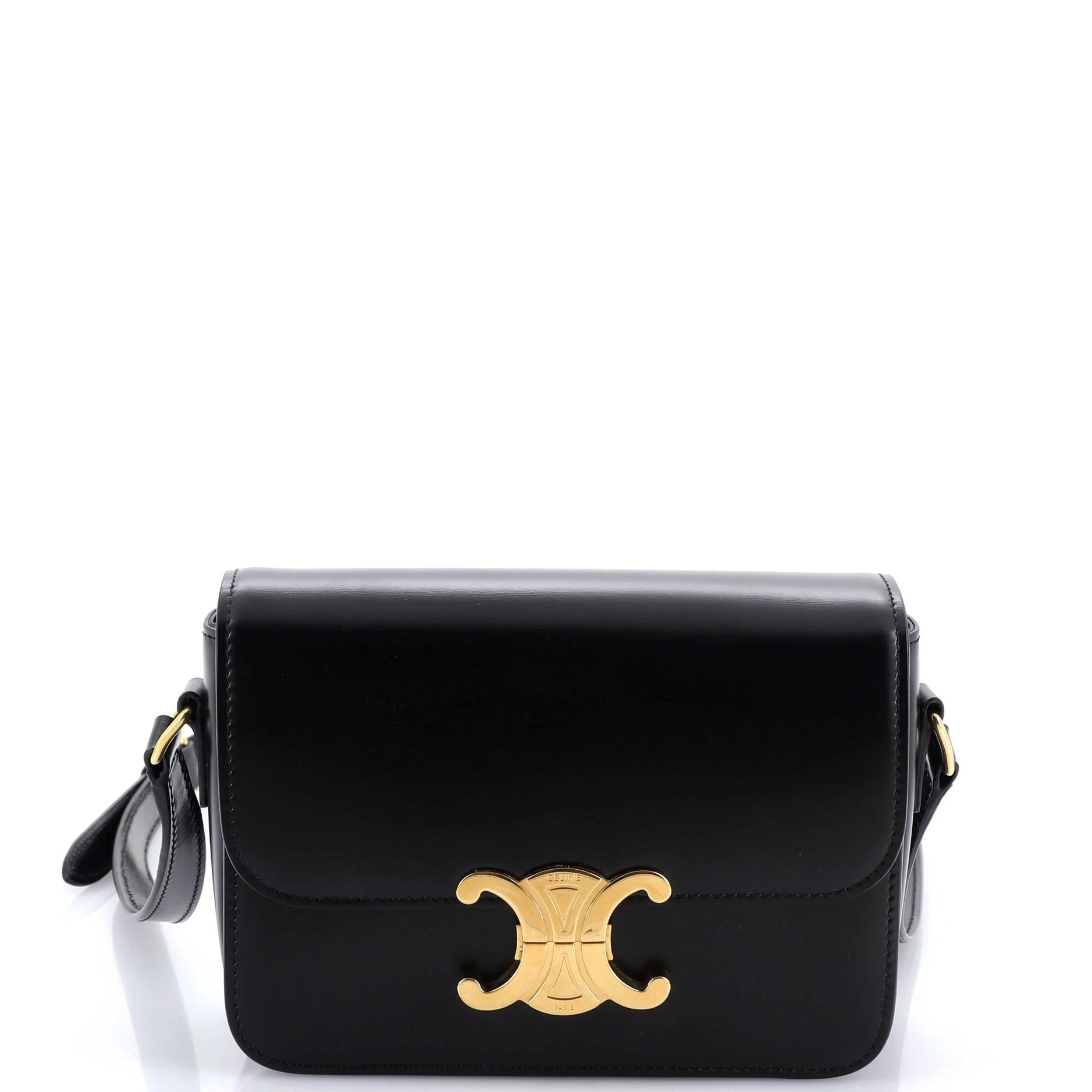 Triomphe Shoulder Bag Smooth Calfskin Teen