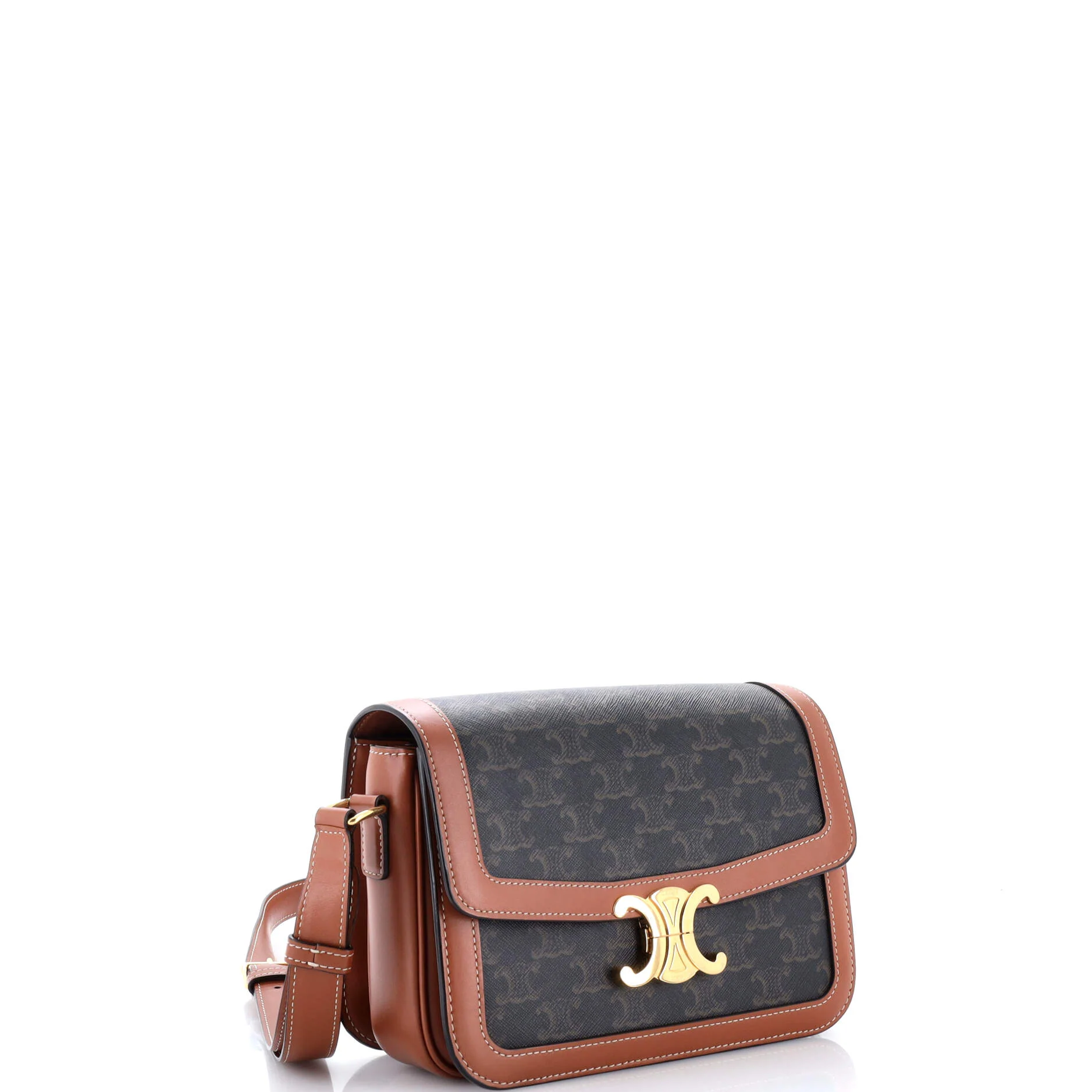 Triomphe Shoulder Bag Triomphe Coated Canvas Medium - Image 2