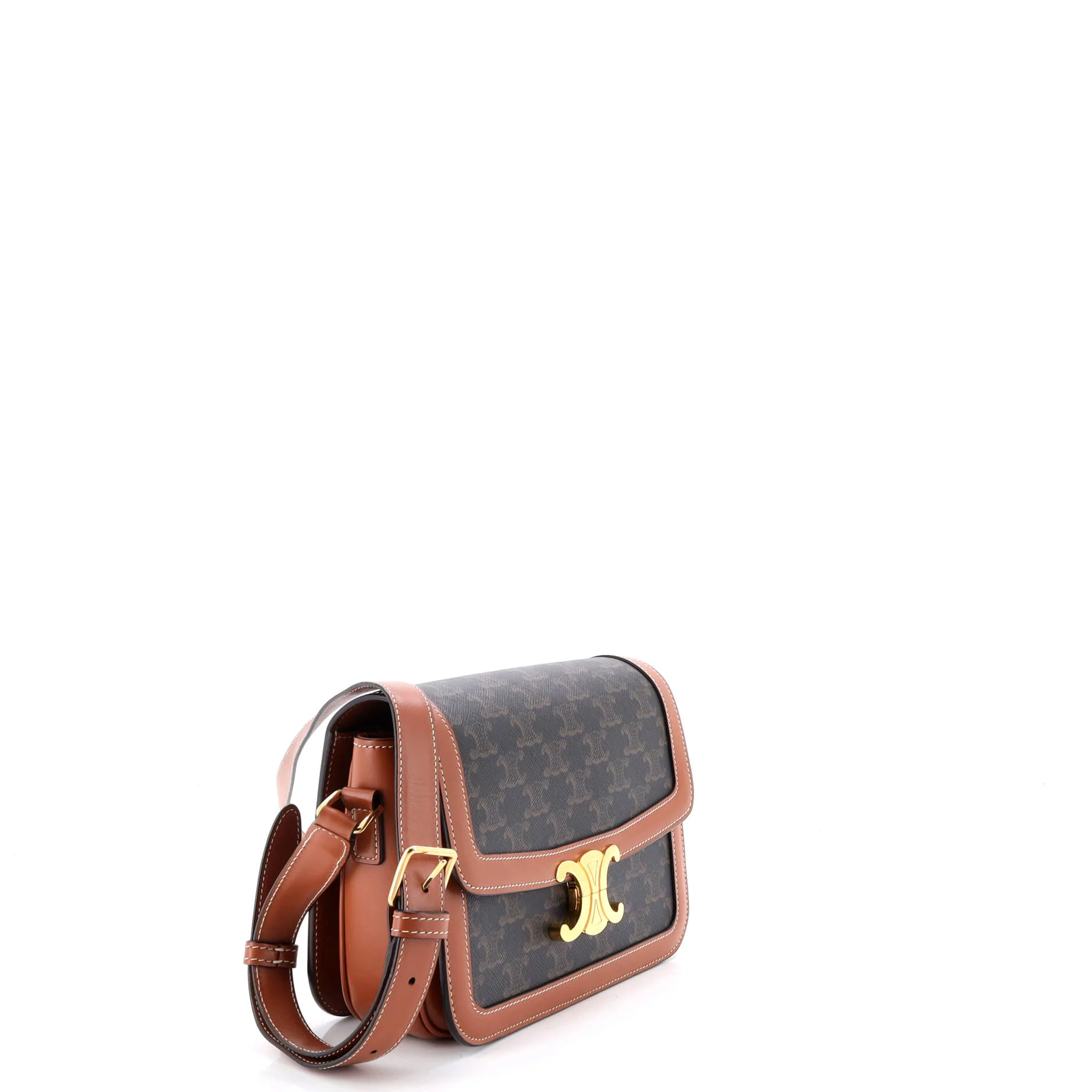 Triomphe Shoulder Bag Triomphe Coated Canvas Medium - Image 2