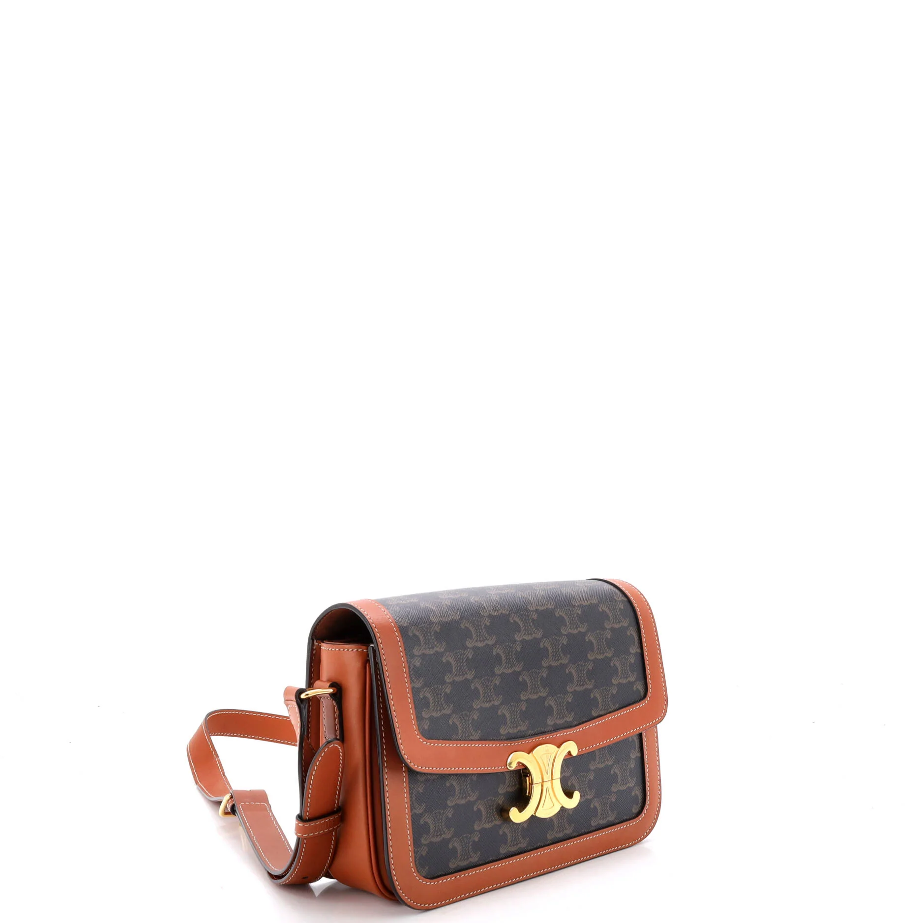 Triomphe Shoulder Bag Triomphe Coated Canvas Medium - Image 2