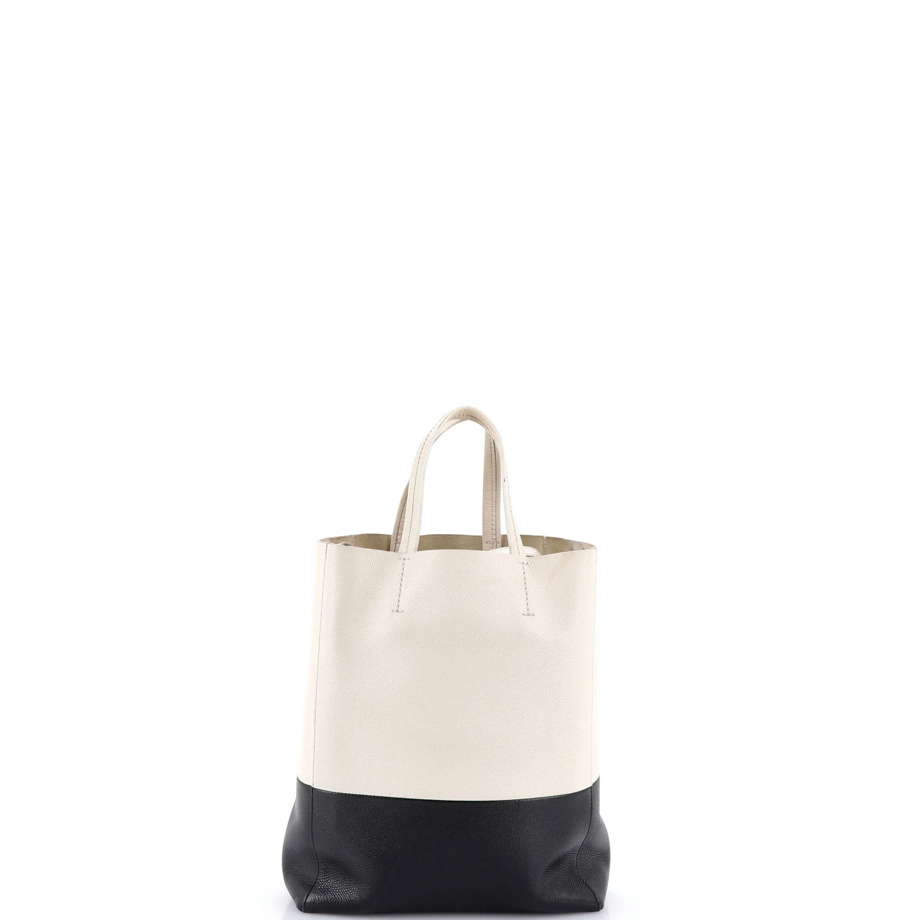 Vertical Bi-Cabas Tote Grained Calfskin Small - Image 3