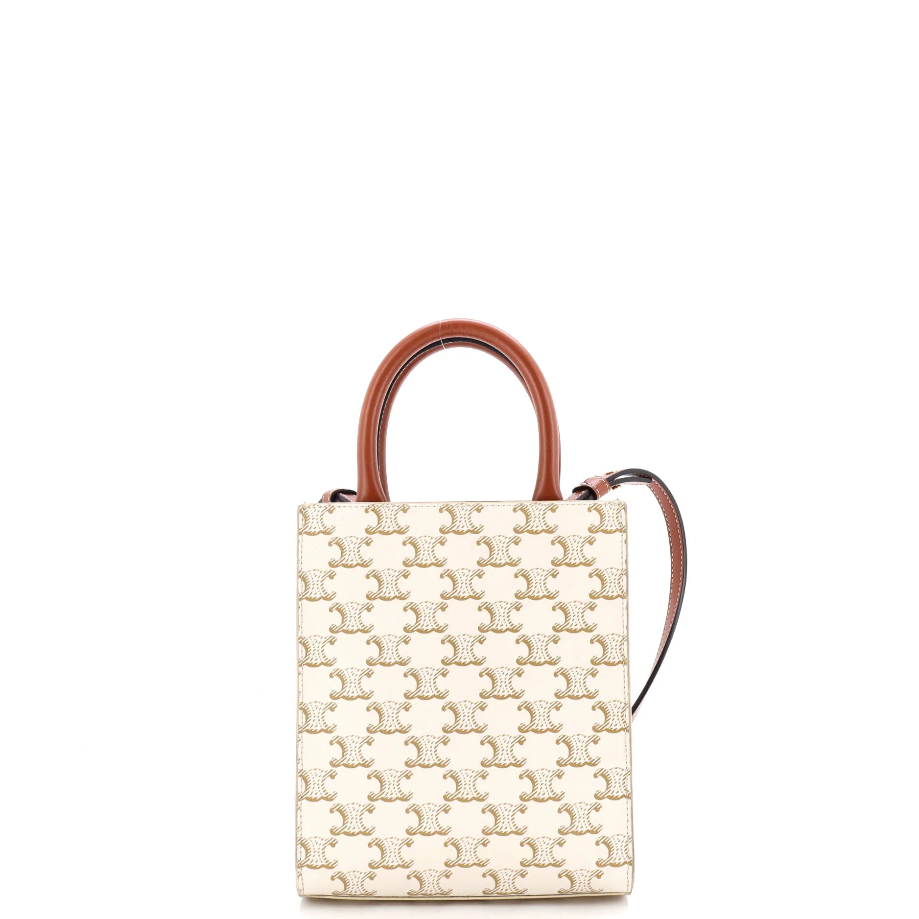 Vertical Cabas Tote Triomphe Coated Canvas Mini - Image 3